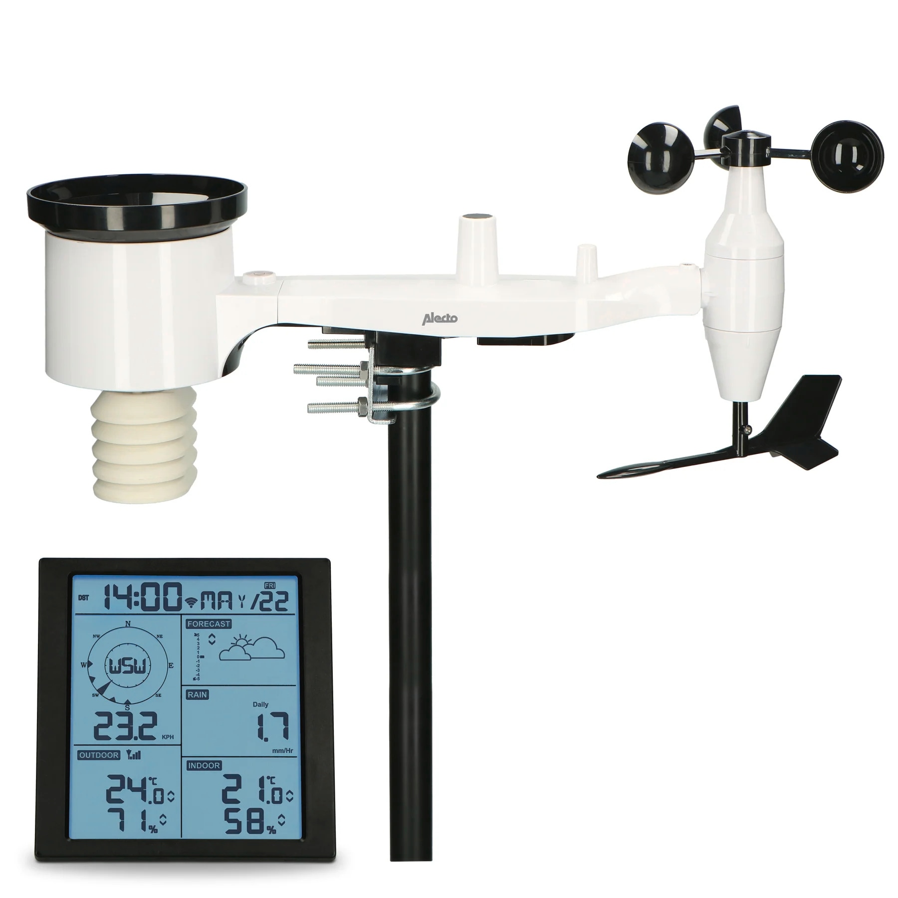 Wetterstation »WS5200 - 6 in 1 WLAN Wetterstation mit Außensensor«, App-Steuerung