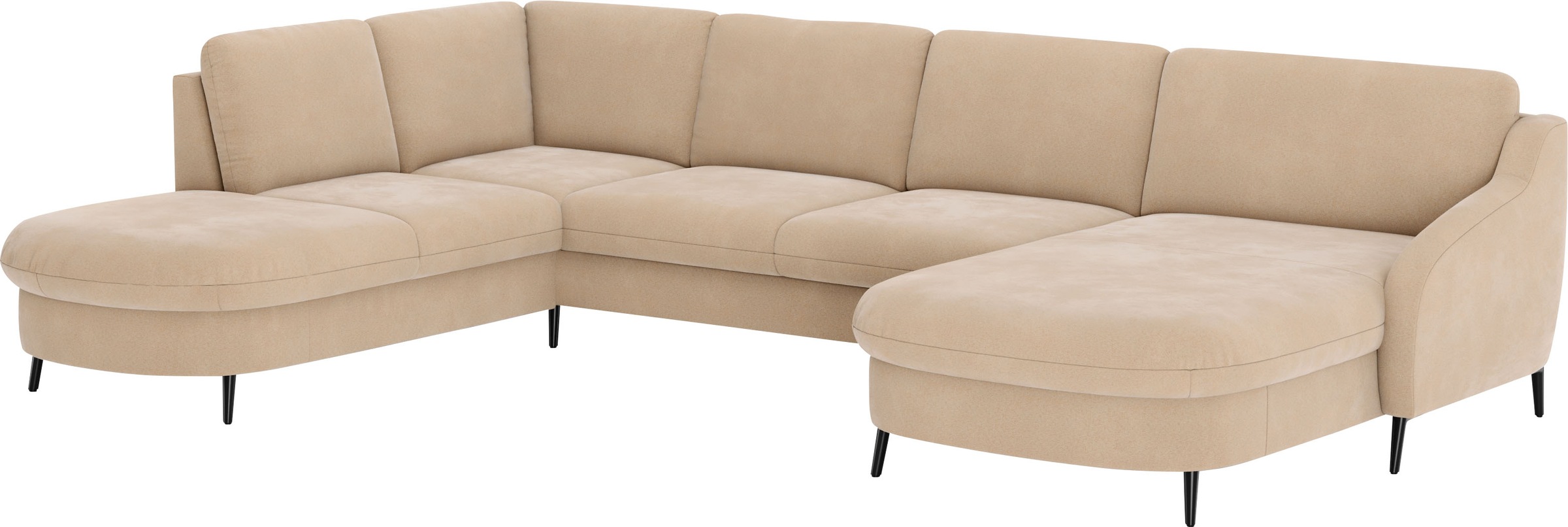 sit&more Wohnlandschaft »Soul U-Form«, wahlweise mit Bettfunktion und Bettkasten oder Schubkasten