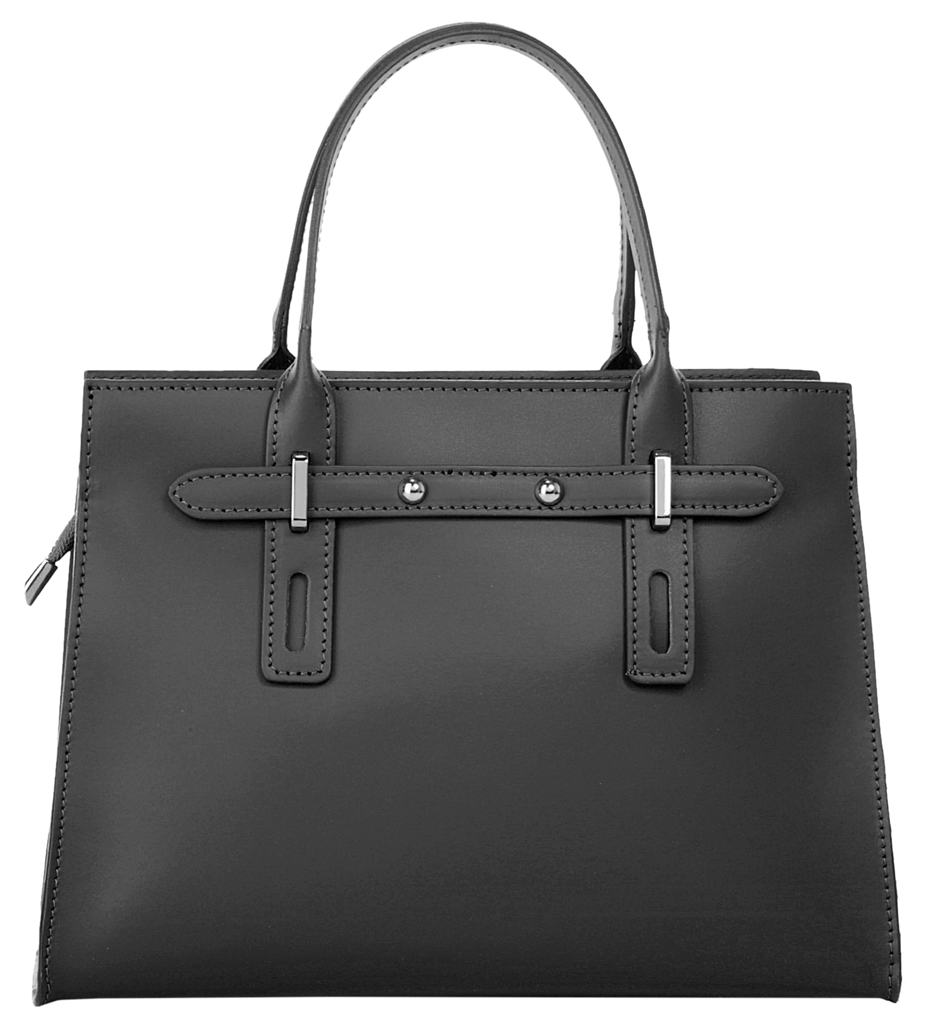 Cluty Henkeltasche, echt Leder, Made in Italy