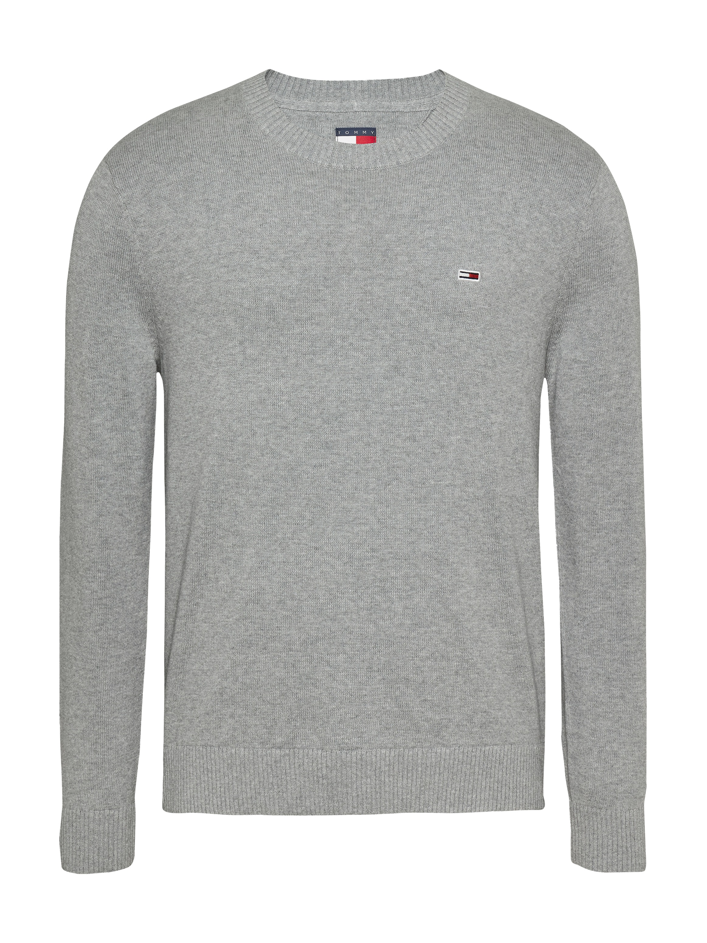 Tommy Jeans Rundhalspullover »TJM SLIM ESSENTIAL LIGHT SWEATER«, mit Flag-Patch