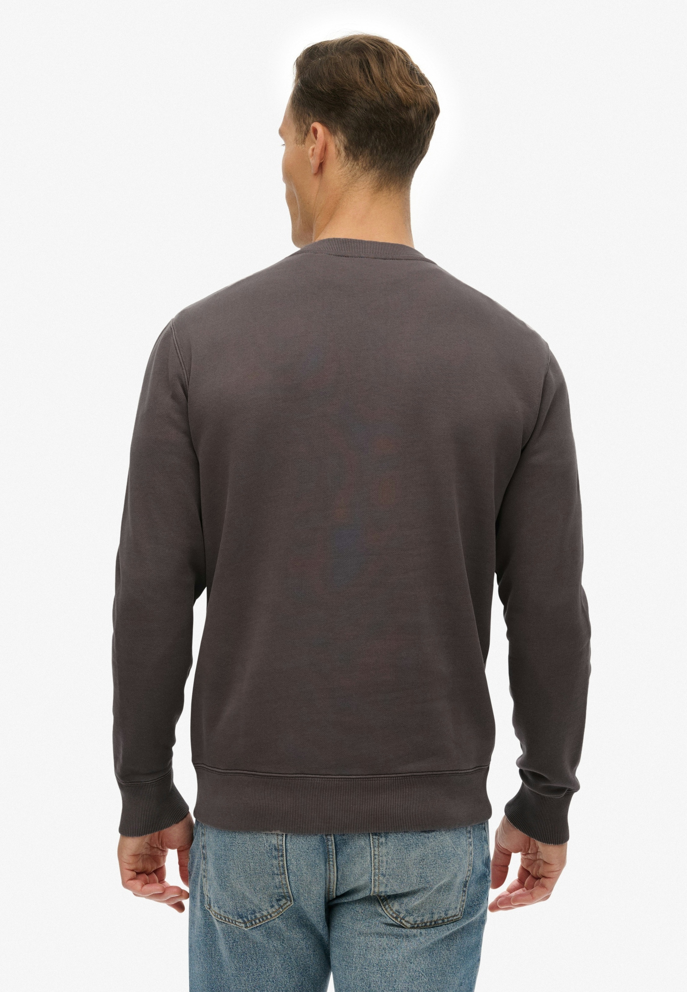 Superdry Sweatshirt »MICRO LOGO CREW«, aus Baumwolle und Polyester, Relaxed Fit, angeraute Sweatware
