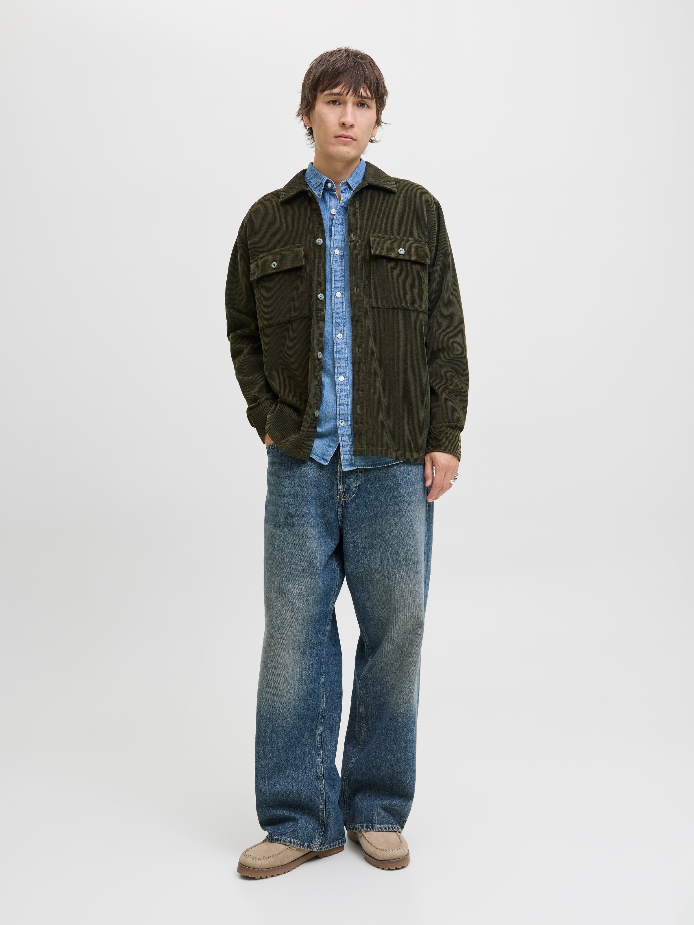Jack & Jones Langarmhemd »JJEPERFECT CORDUROY OVERSHIRT LS SN«