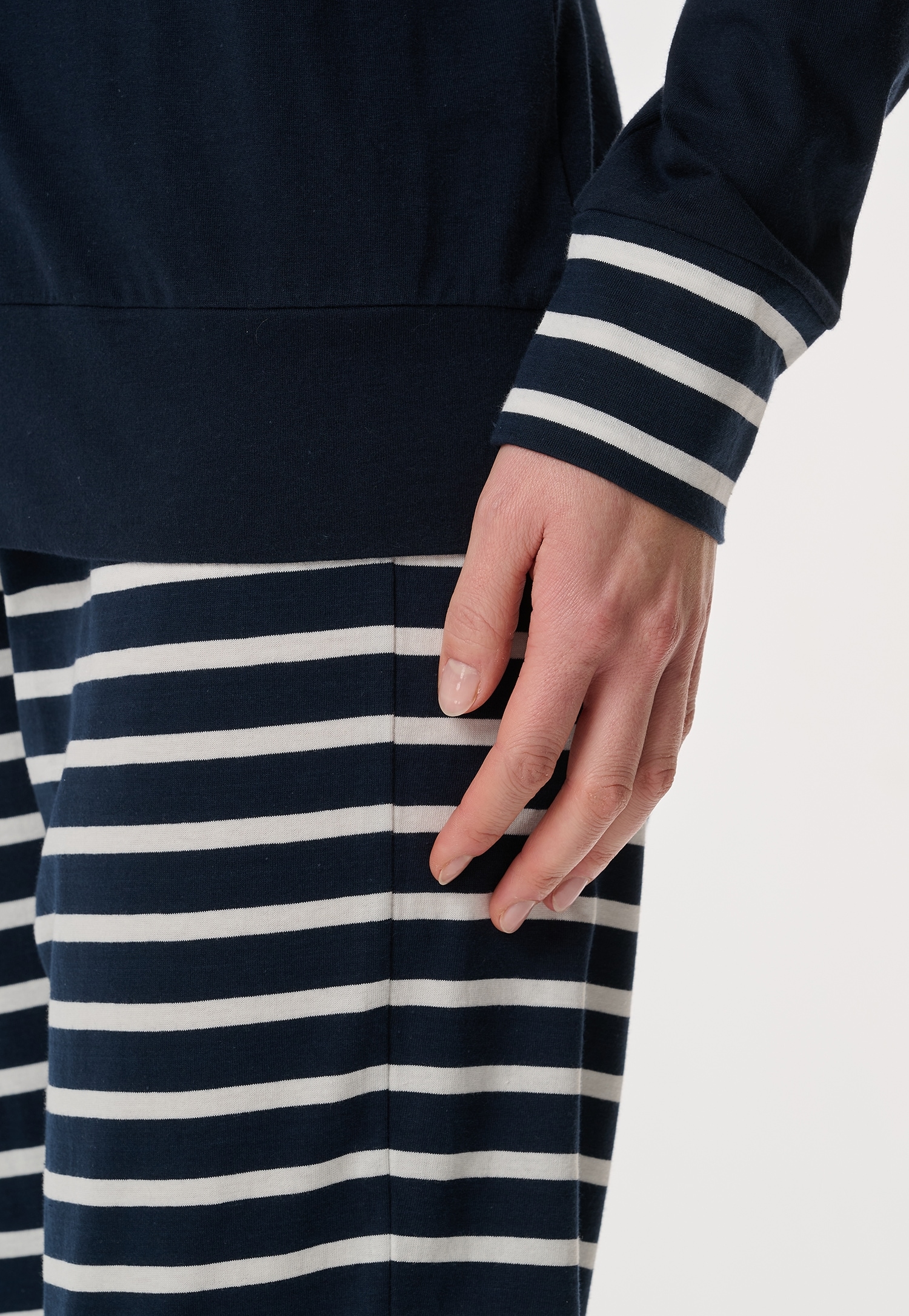 Schiesser Schlafanzug »Casual Essentials«, (2 tlg.), mit angenehmen Bündchen