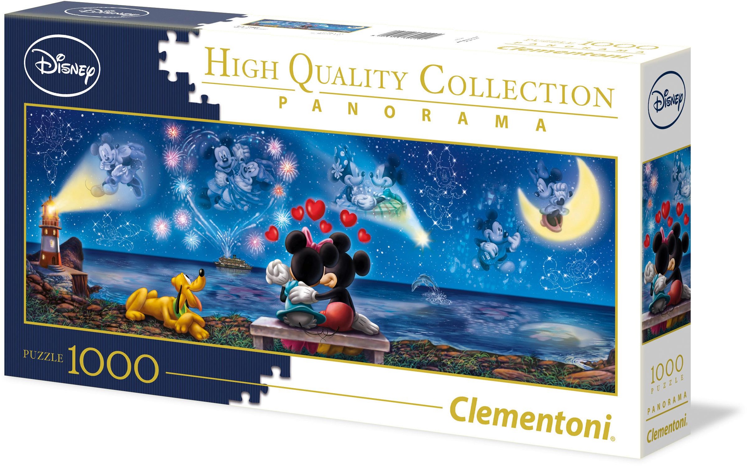 Clementoni® Puzzle »Panorama High Quality Collection, Disney Mickey und Minnie«, Made in Europe