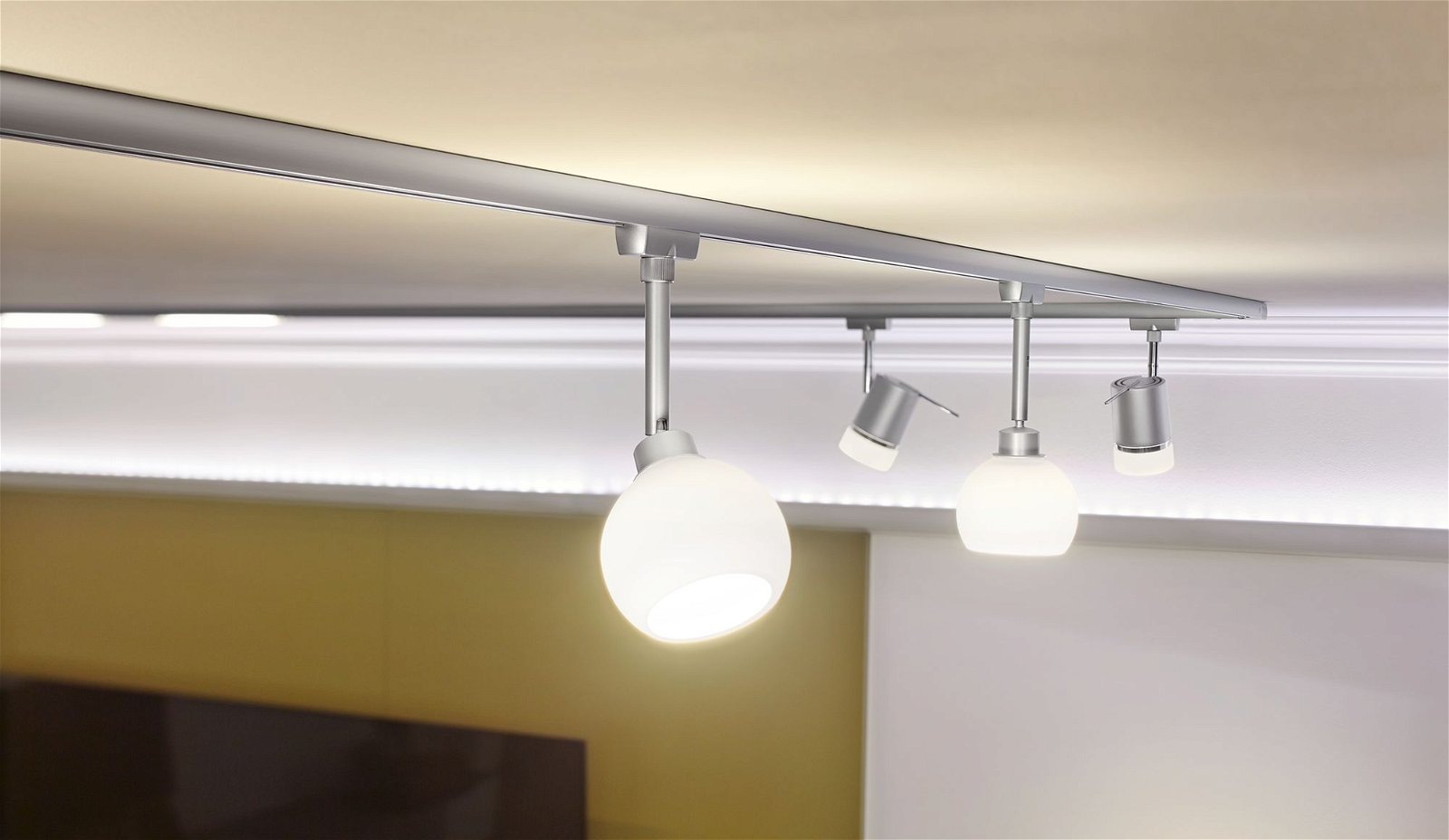 Paulmann Schienensystem-Leuchten »URail Schienenspot Basic Einzelspot GZ10 250lm 3,5W 2700K«, DecoSystems, dimmbar