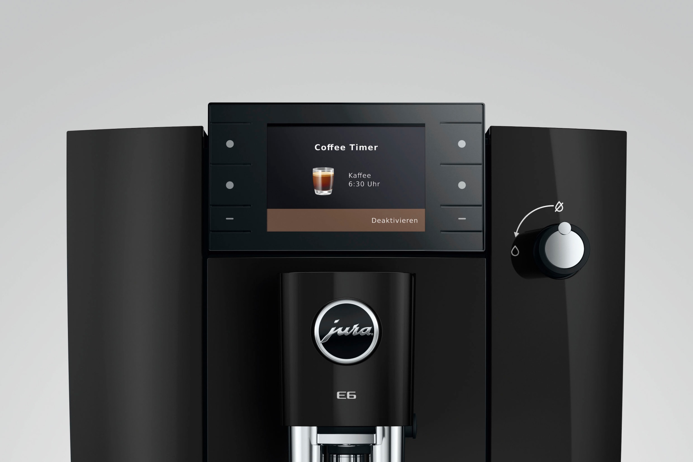 JURA Kaffeevollautomat »15642 E6 (ED), Piano Black« 17 Spezialitäten, Hot&Light Brew, Energiesparmodus,