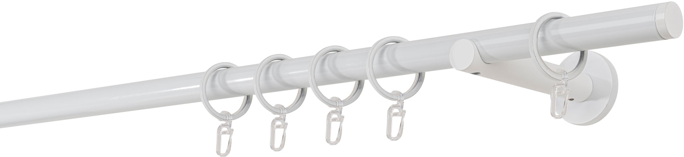 mydeco Gardinenstange "20mm Match Wandträger 12 cm" 1 läufig-läufig Fixmaß