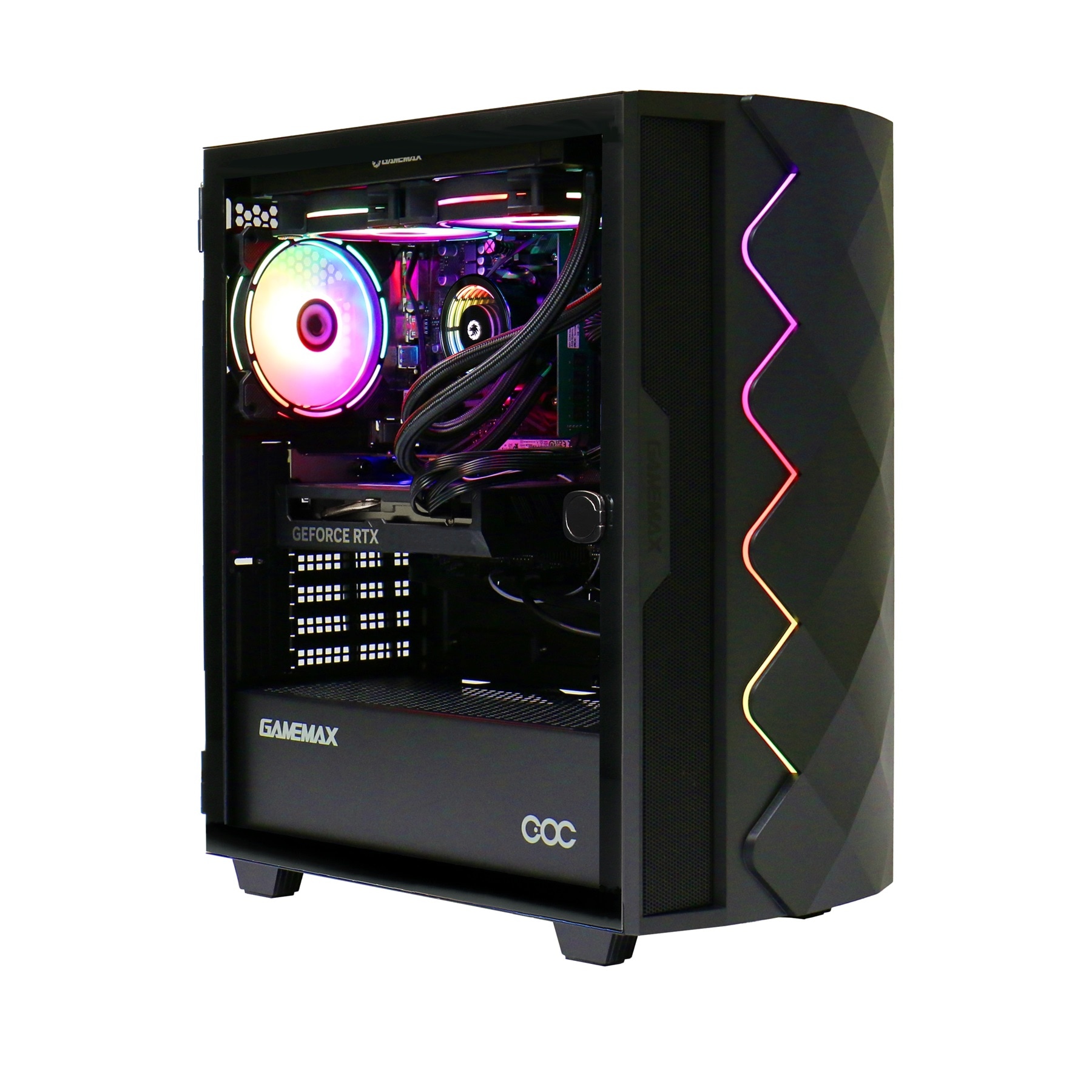 GAMEMAX Gaming-PC »Diamond BK 7683 AMD Ryzen 5 9600X RTX 5060 32GB DDR5 1TB SSD« DDR5 RAM, Windows 11