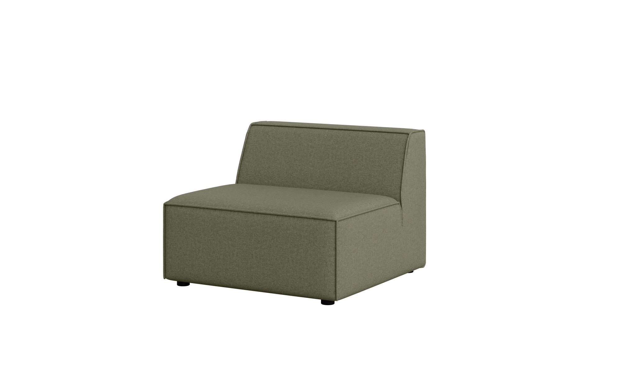 INOSIGN Sessel »Bequemer Sessel Cavan, Maße B/T/H: 90/90/72 cm«, ohne Armlehne, mit Wellenunterfederung, auch in Bouclé