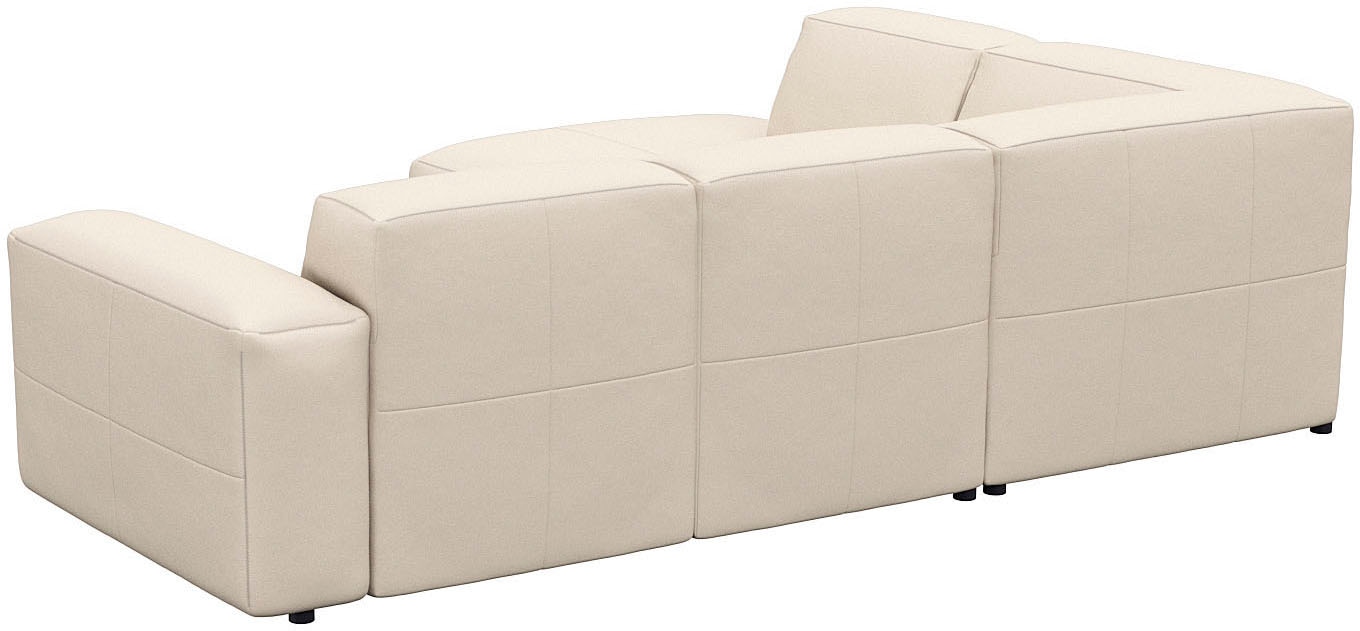 FLEXLUX Ecksofa »Lucera, super bequem durch hochwertigen Sitzaufbau mit Kaltschaum«, modern & anschmiegsam, L-Form, Designsofa