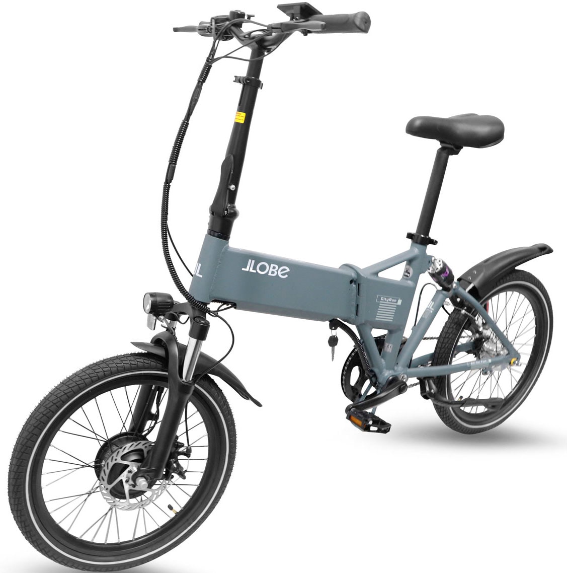 LLobe E-Bike »CityRun 36V / 10,4Ah«, 3 Gang, Shimano, 3-Gang Shimano Nexus Nabenschaltung, Frontmotor 250 W, Pedelec, Elektrofahrrad für Damen u. Herren