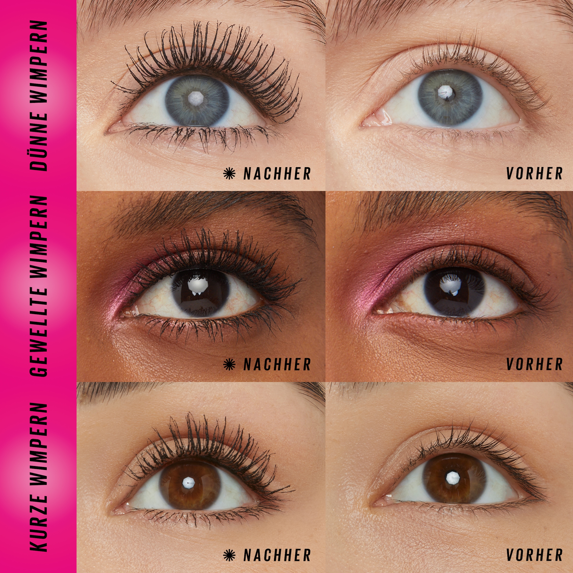 MAYBELLINE NEW YORK Mascara »Maybelline New York Firework Electro Black Mascara«, Glanz und intensives Schwarz, kein Verklumpen, für mehr Volumen.