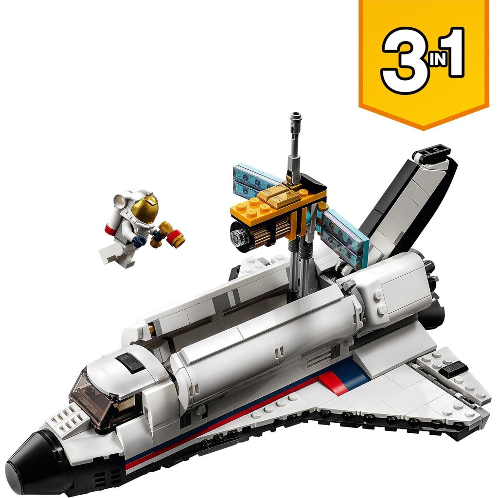 LEGO® Konstruktionsspielsteine »Spaceshuttle-Abenteuer (31117), LEGO® Creator 3in1«, (486 St.)