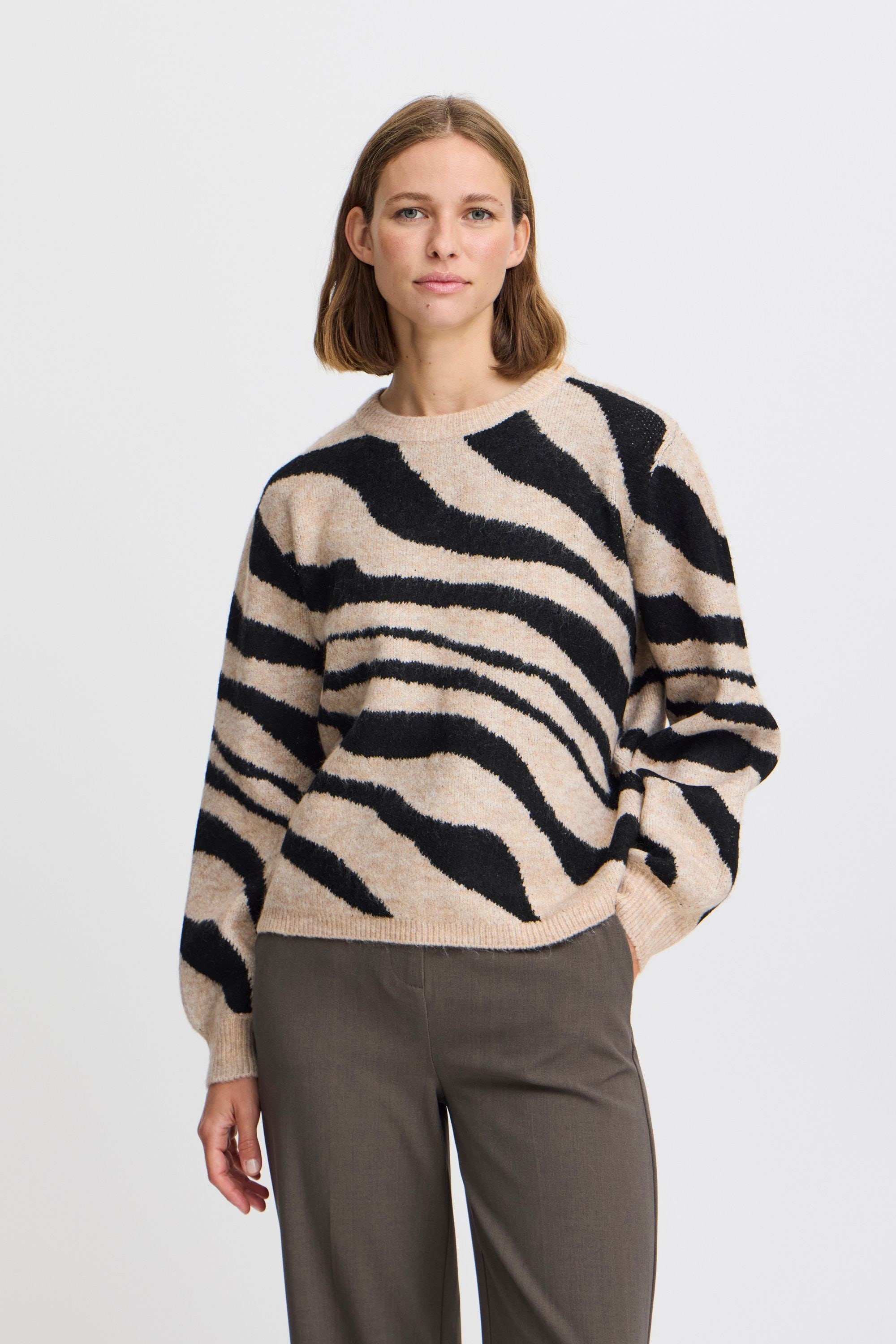 b.young Strickfleece-Pullover »Strickpullover BYBXMINYA ANIMAL JUMPER -«