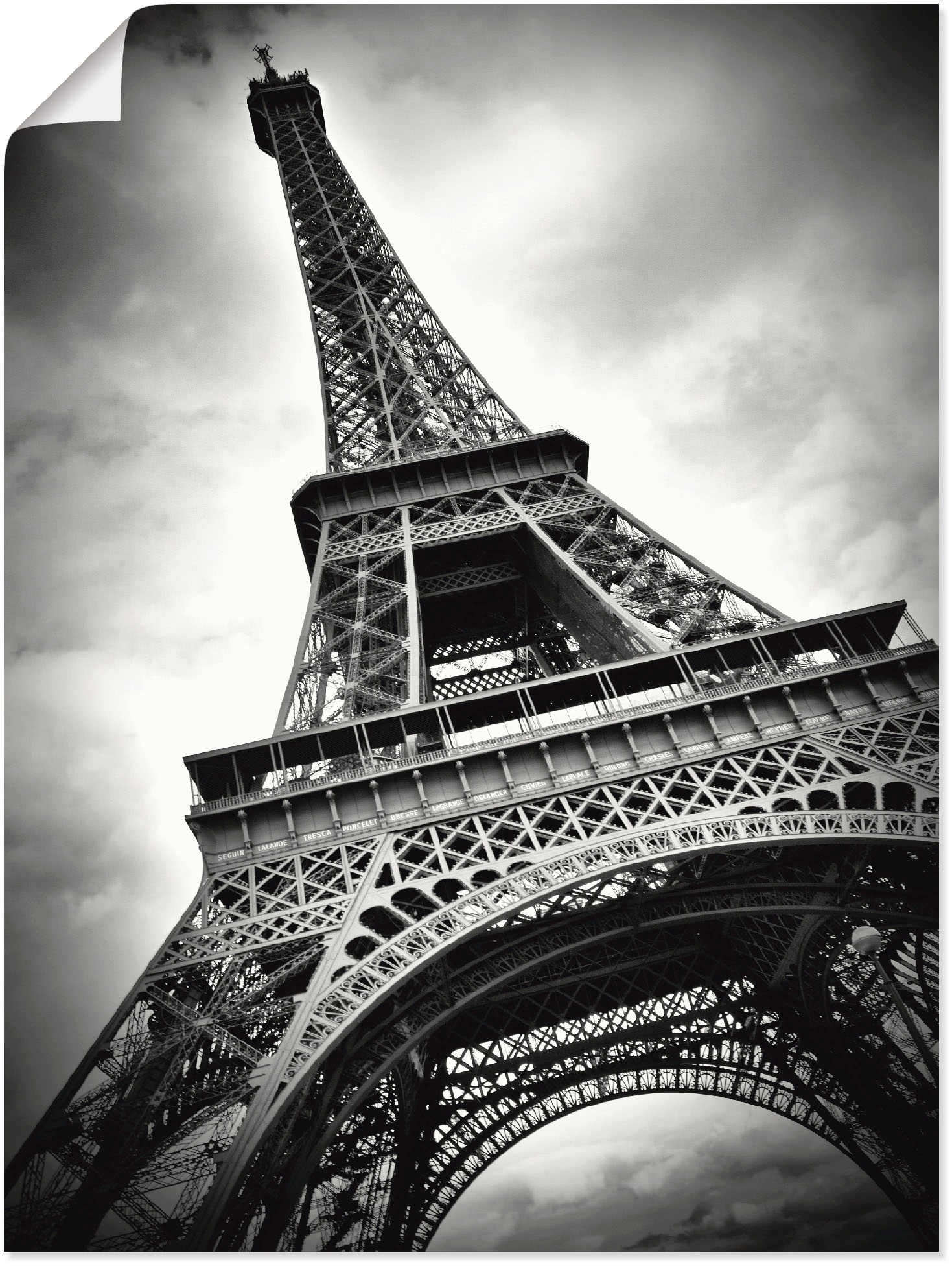 Artland Wandbild »Eiffelturm Paris«, Gebäude, (1 St.), als Leinwandbild, Poster in verschied. Größen