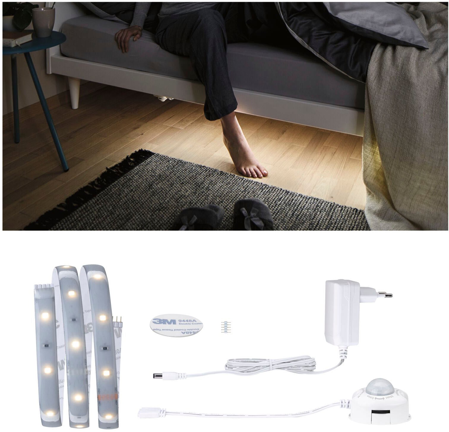 LED-Streifen »MaxLED 250 Comfort Set für Einzelbett 1m 2700K 4W 12VA Weiß«, 1 St.-flammig