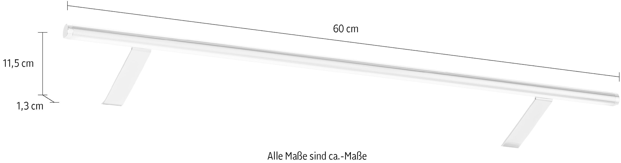 MARLIN Aufbauleuchte, Breite 60 cm, Spiegelleuchte