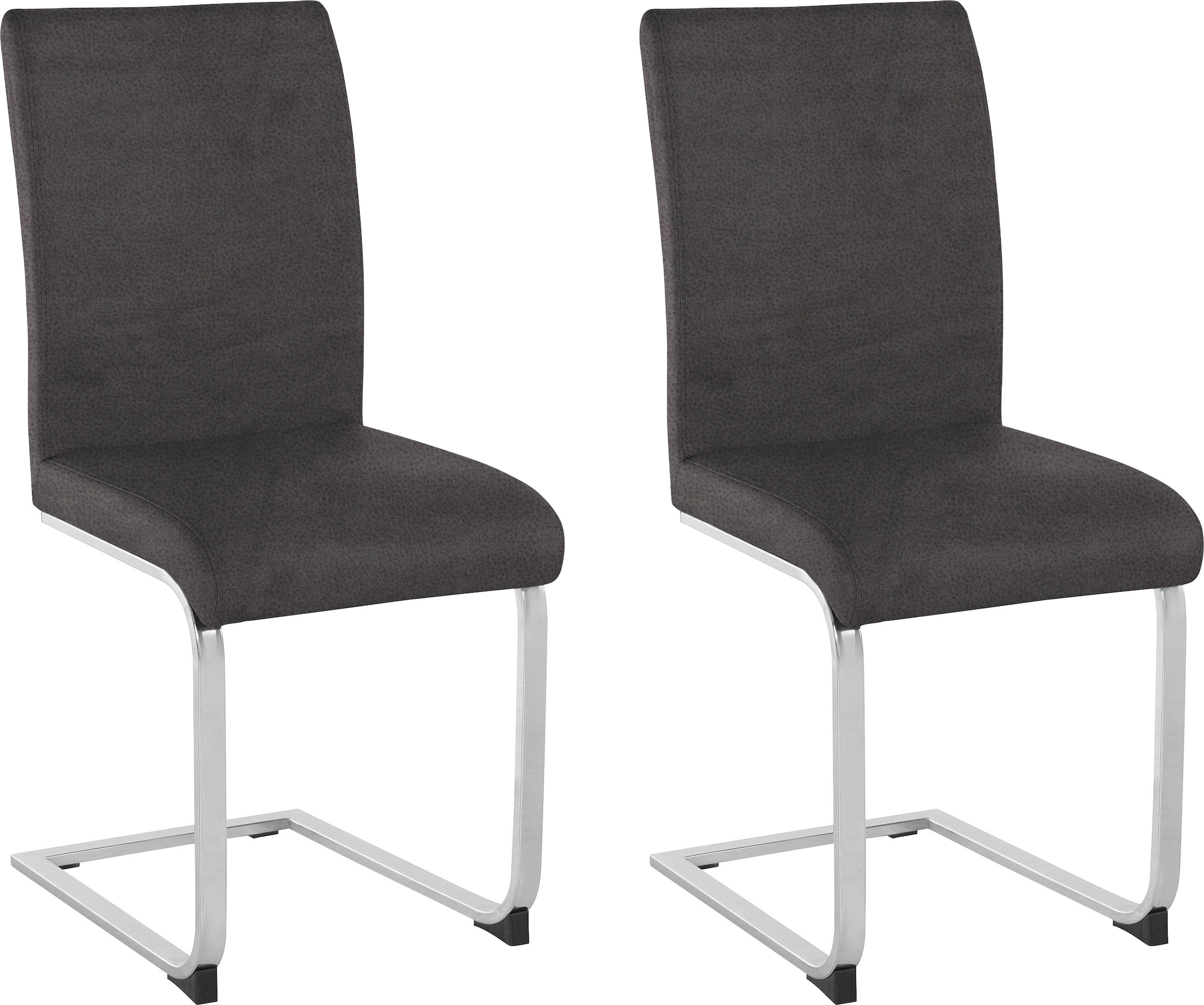 OTTO home Freischwinger "Charissa" (Set) 2 Stk.Bezug in verschiedenen Qualitäten, maximale Belastbarkeit 120 kg