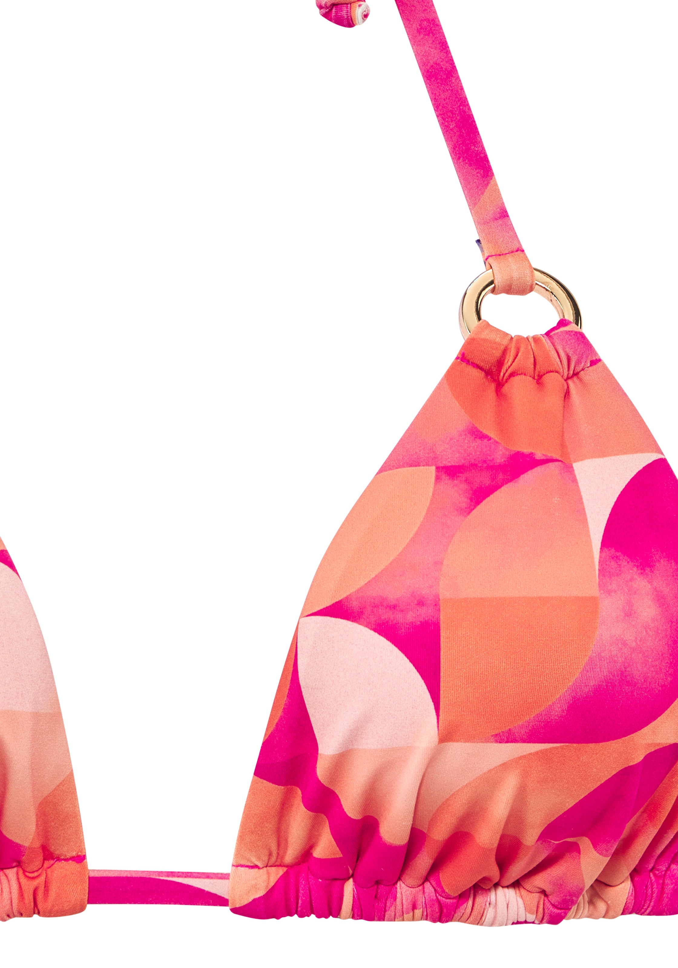 LASCANA Triangel-Bikini-Top »Tilly« mit modernem Allover-Print