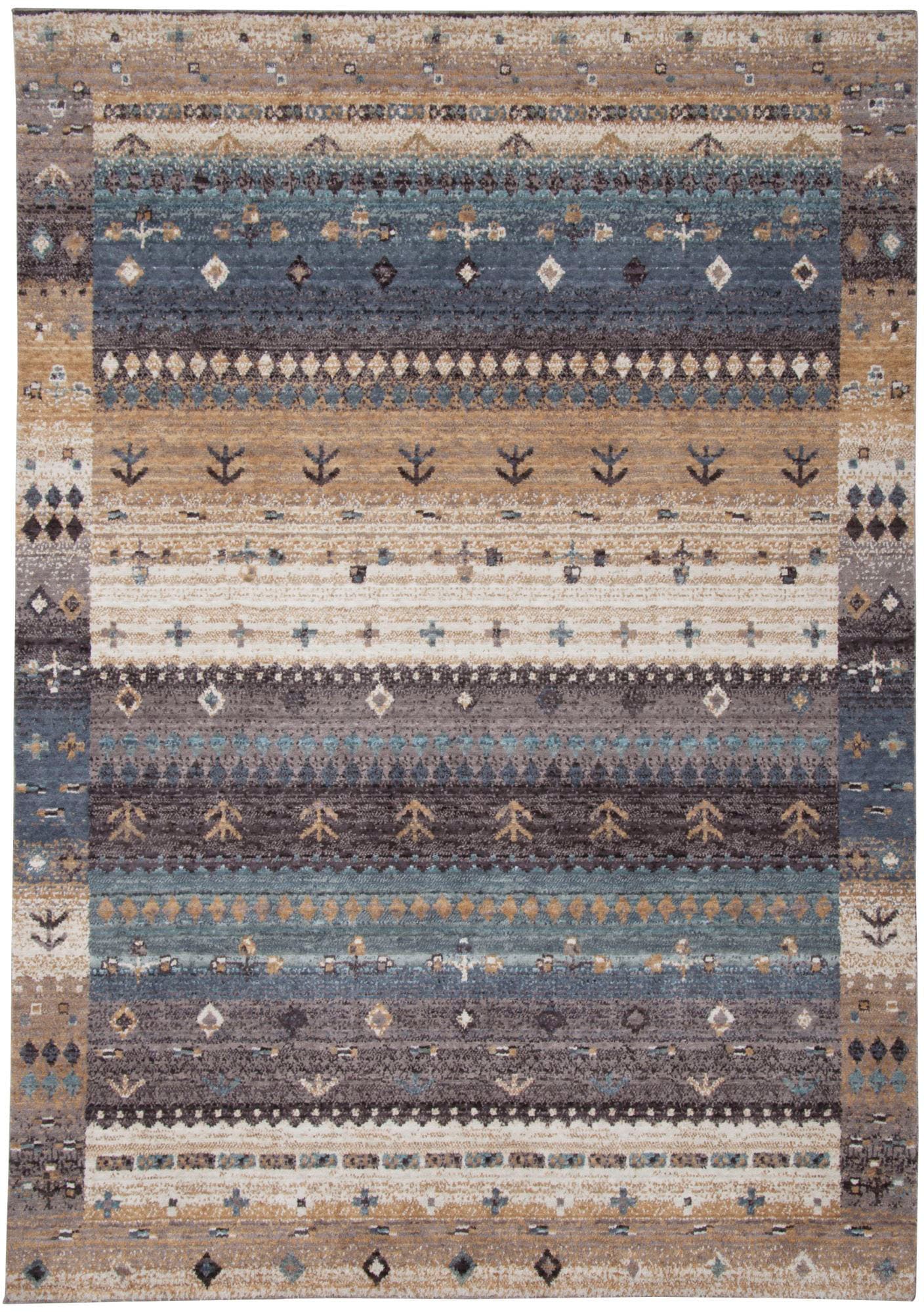 Gino Falcone Teppich »Francesco 24719« rechteckig 14 mm Höhe besonders weich durch Microfaser, ideal im Wohnzimmer & Schlafzimmer