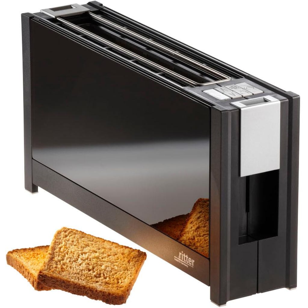 ritter Toaster »volcano 5 schwarz«, 1 langer Schlitz, für 2 Scheiben, 950 W