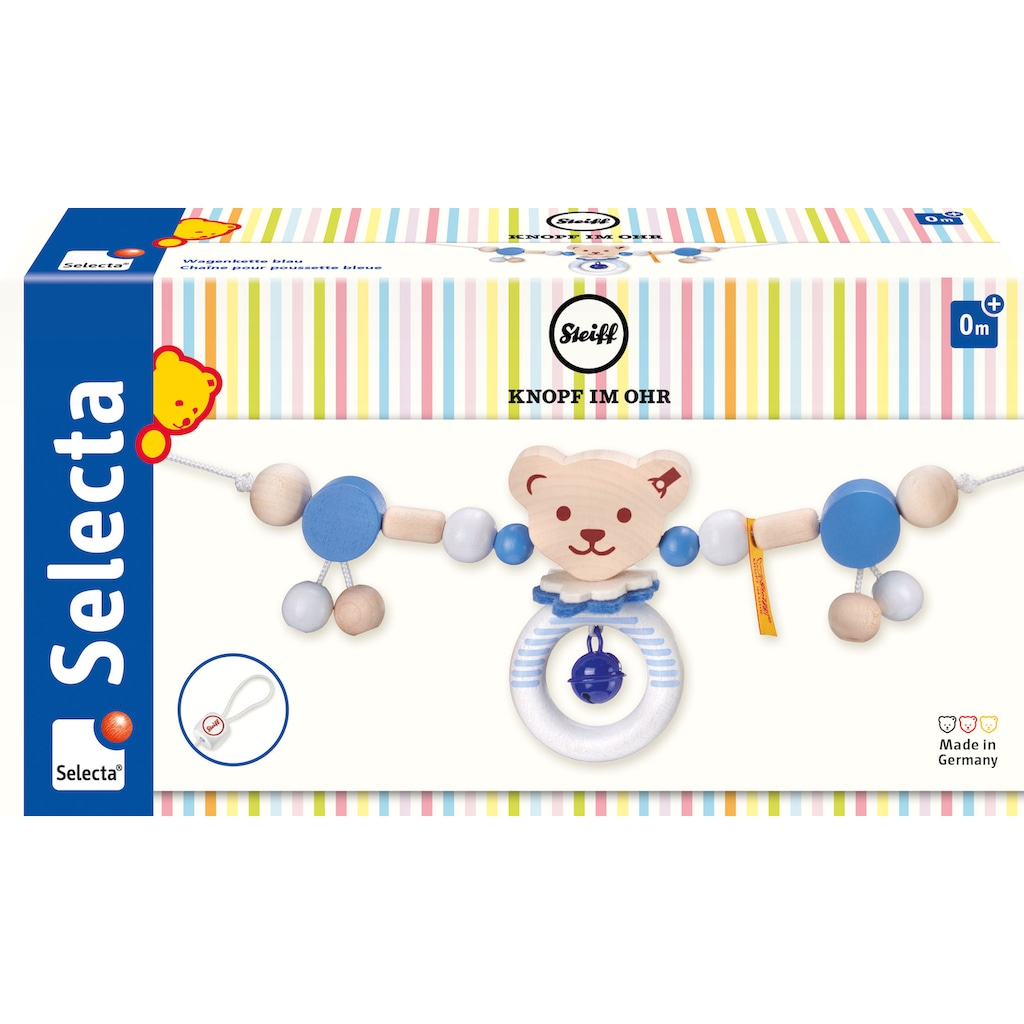 Selecta Kinderwagenkette »Steiff by Selecta®, blau«, Made in Germany