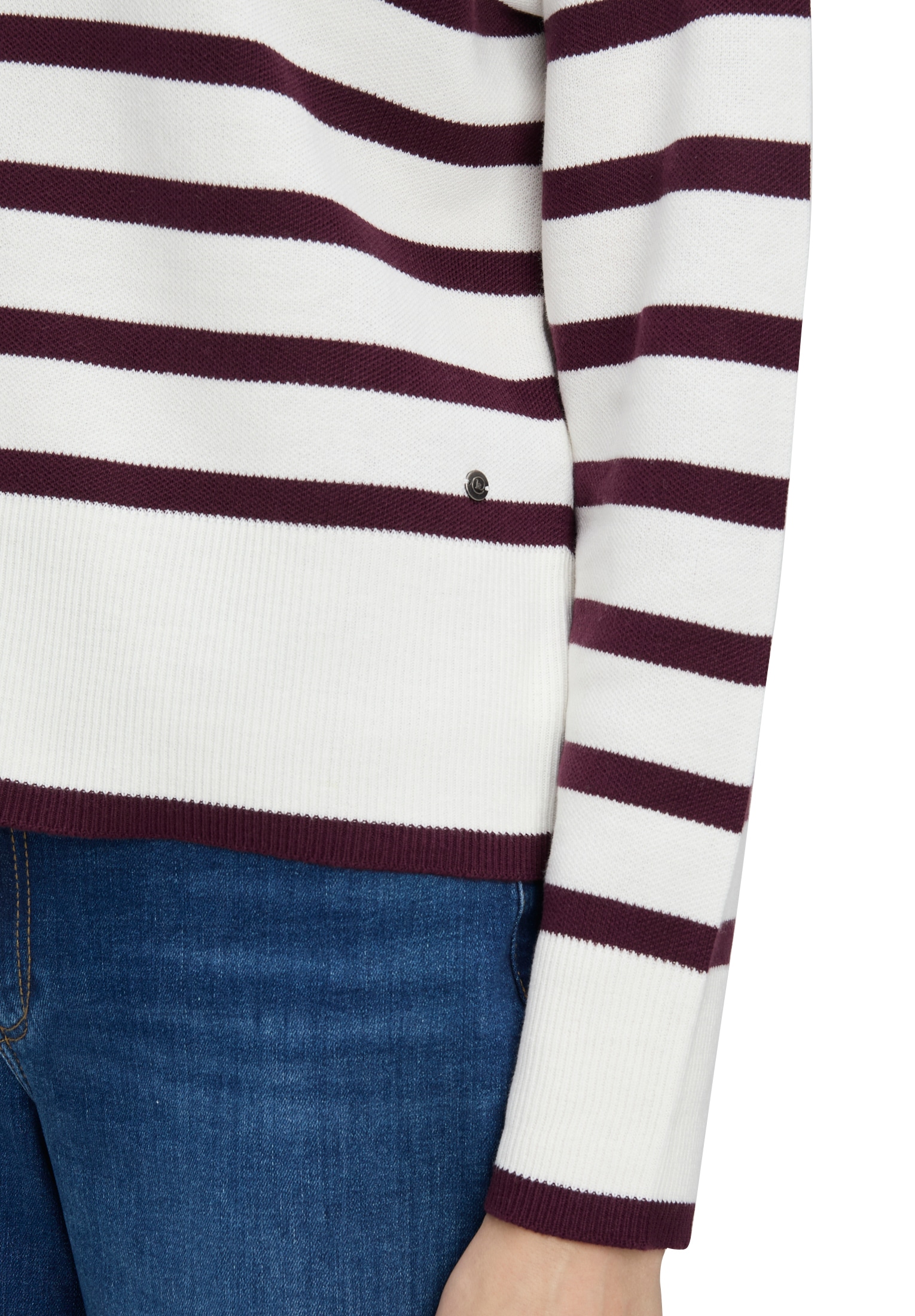 Betty&Co Strickpullover »Strickpullover mit Streifen«