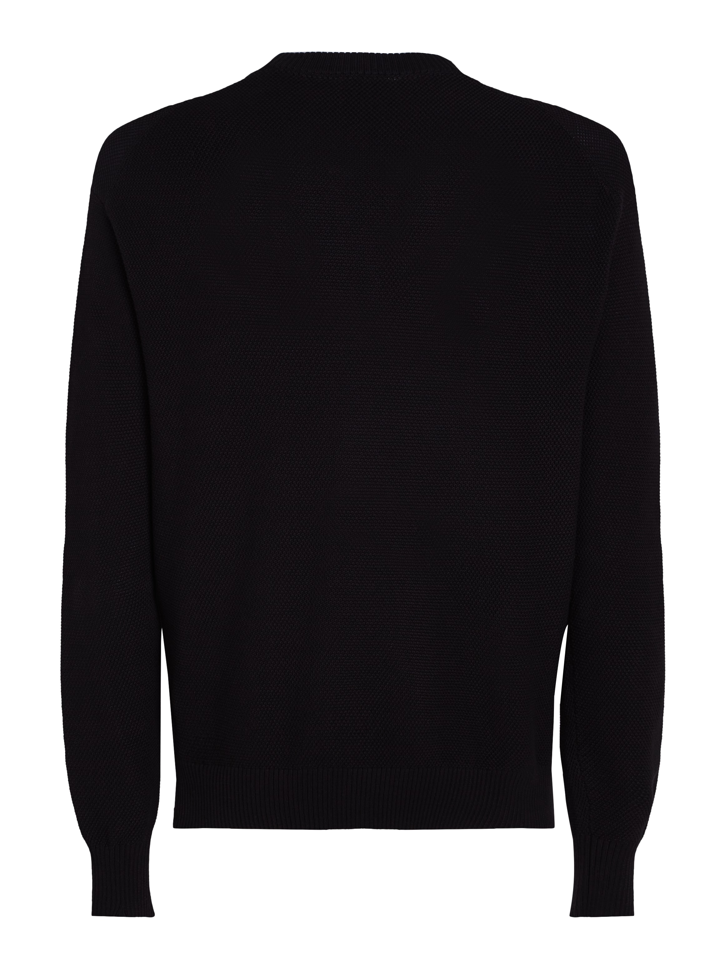 Calvin Klein Jeans Rundhalspullover »CASUAL TEXTURE SWEATER«, Logostickerei, Rundhals