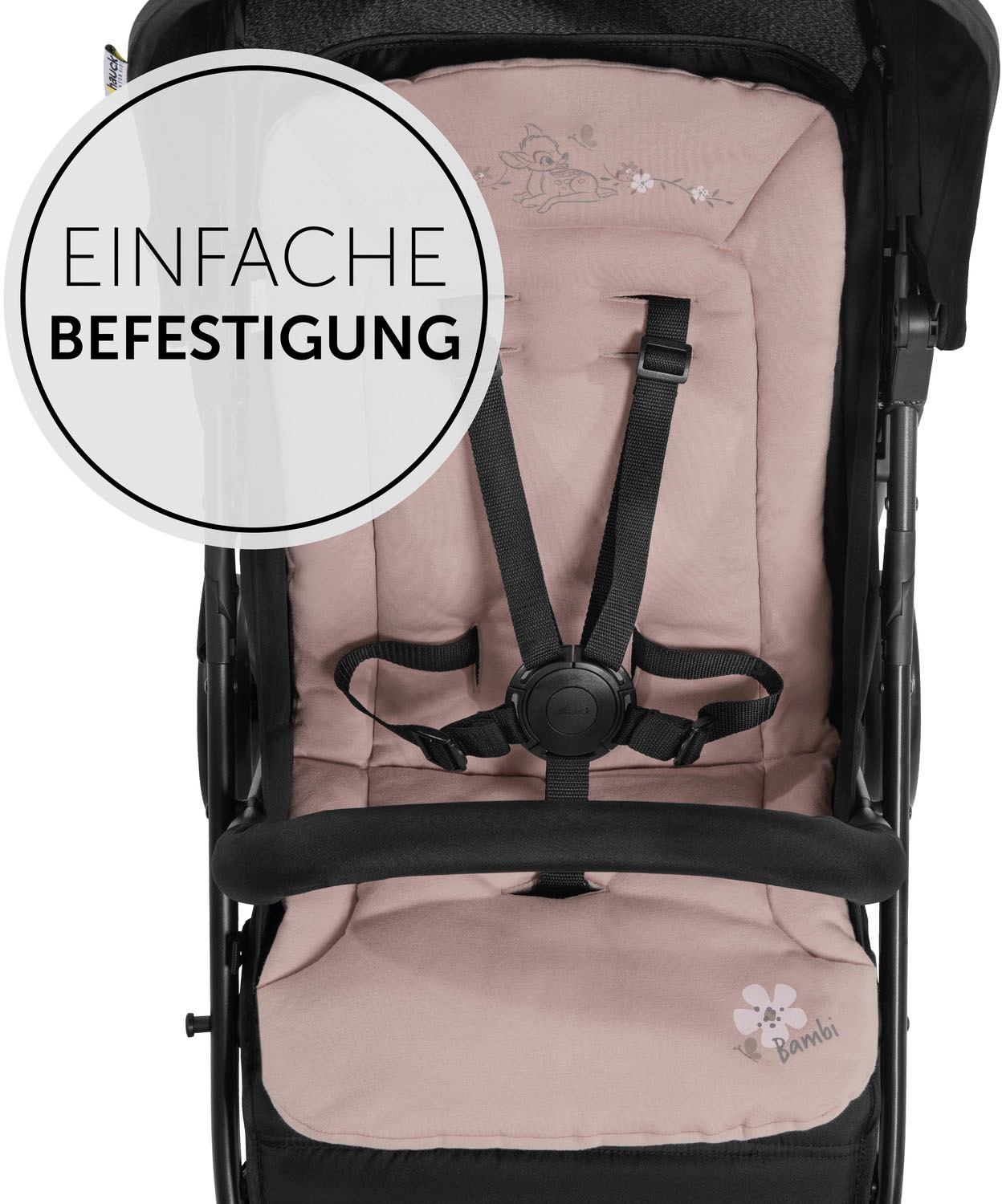 Hauck Kinderwagen-Sitzauflage »Seat Liner, Bambi Rose«