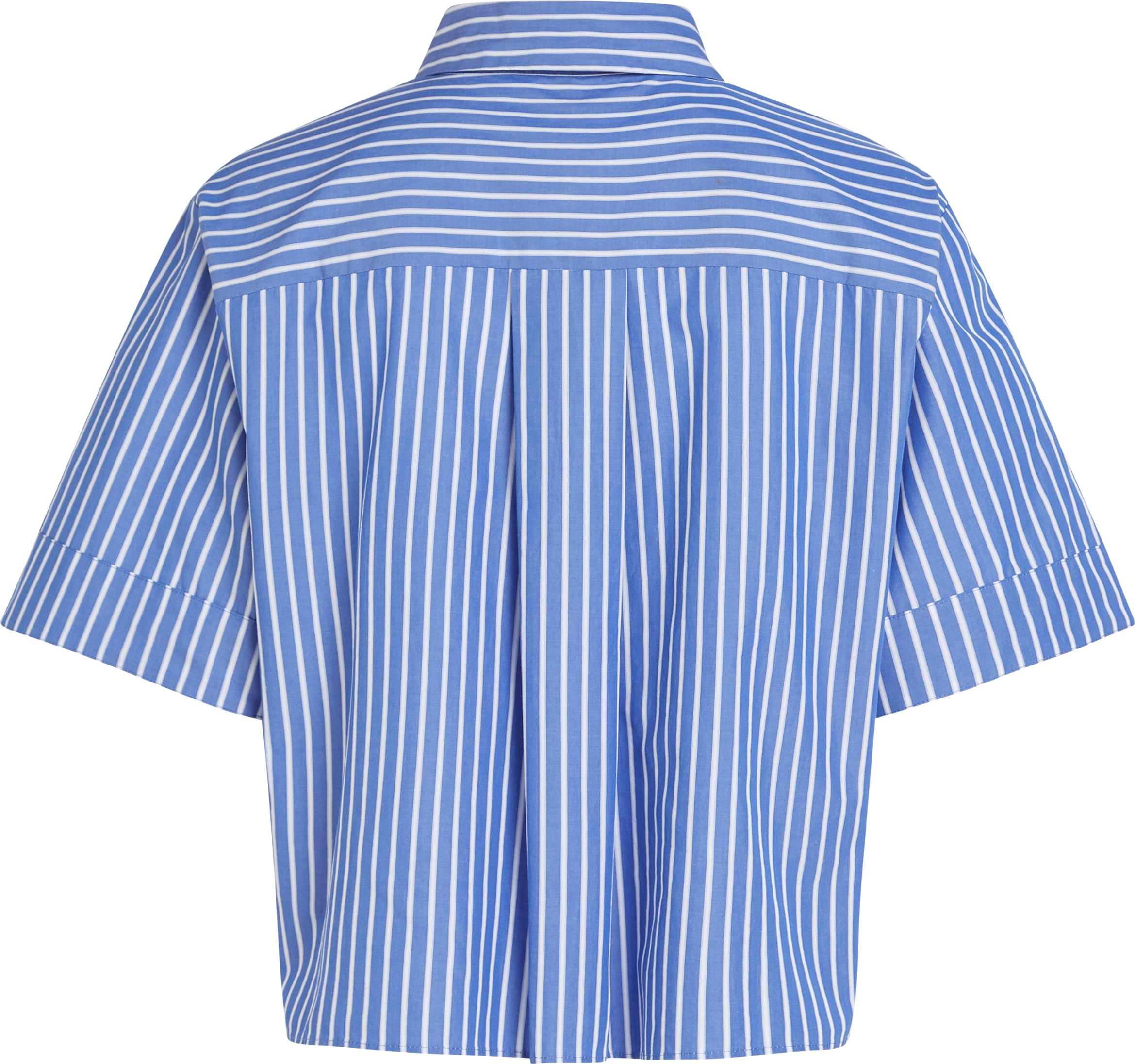 Tommy Hilfiger Kurzarmshirt »POPLIN BOXY SHORT S/S SHIRT«, mit Brusttasche, Logostickerei