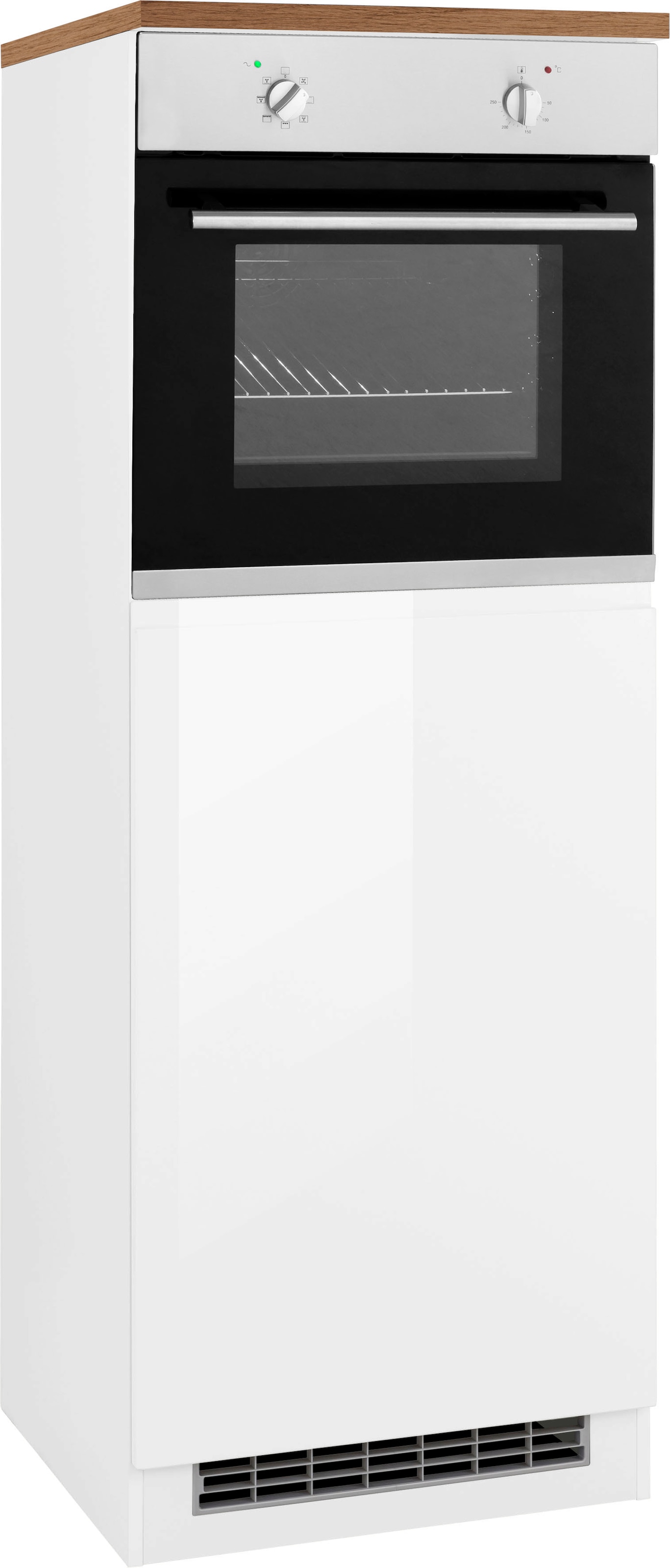 KOCHSTATION Backofenumbauschrank "KS-Virginia,neu in verbesserter Ausführung" Stauraum, Softclose, Breite 60 cm, Höhe 166 cm Nische für Ofen B/H/T: 56/59/55 cm