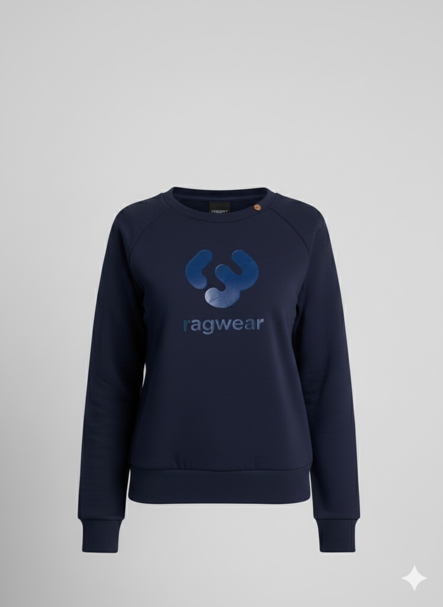Ragwear Sweatshirt »JOHANKA LOGO O«, aus Baumwolle und Polyester, normale Passform, mit Rundhalsausschnitt
