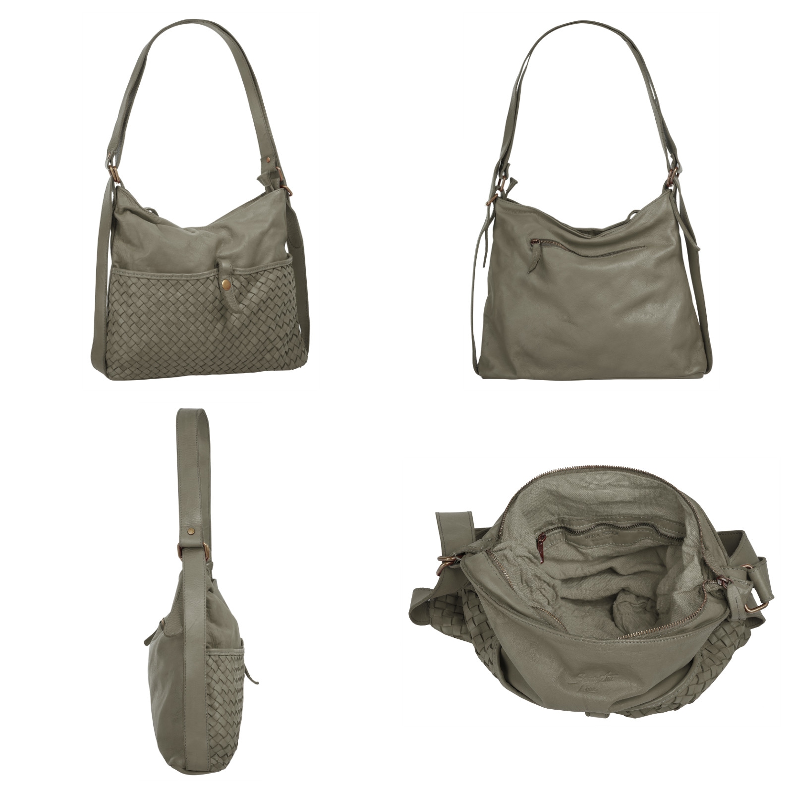 Samantha Look Shopper, echt Leder, Made in Italy