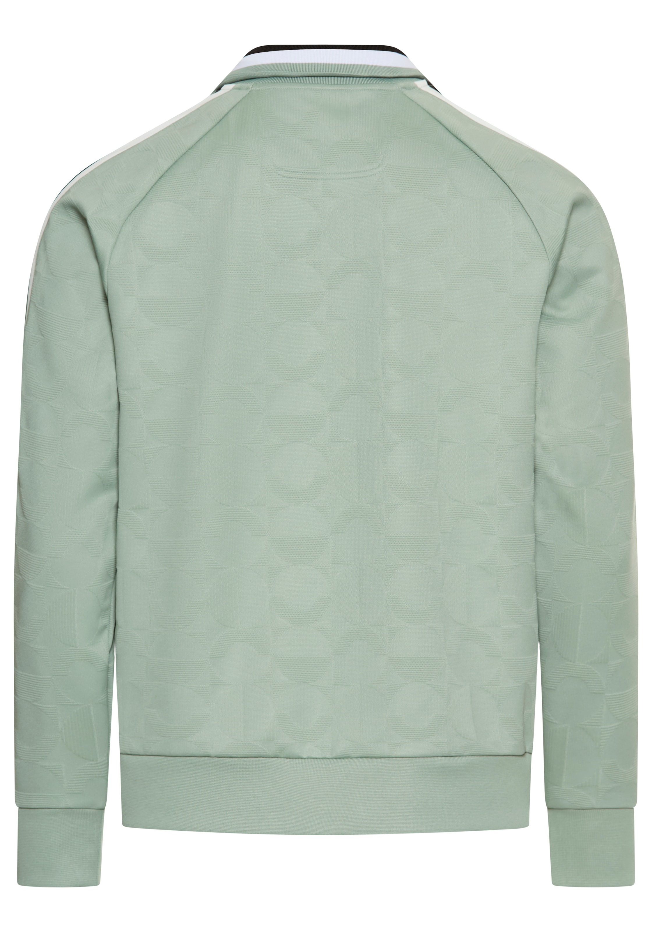 BOSS GREEN Sweatjacke »Skarley Strip«, mit dezentem Muster