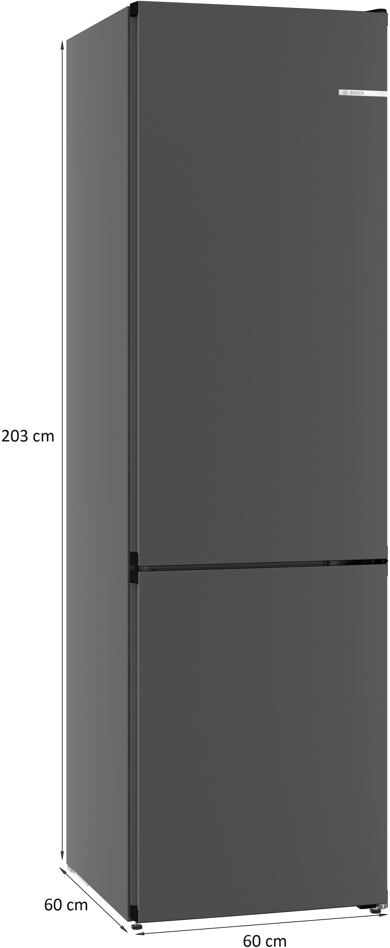 BOSCH Kühl-/Gefrierkombination Serie 4 »KGN39OCAF«, Green Collection: produziert mit CO₂ reduzierten Materialien