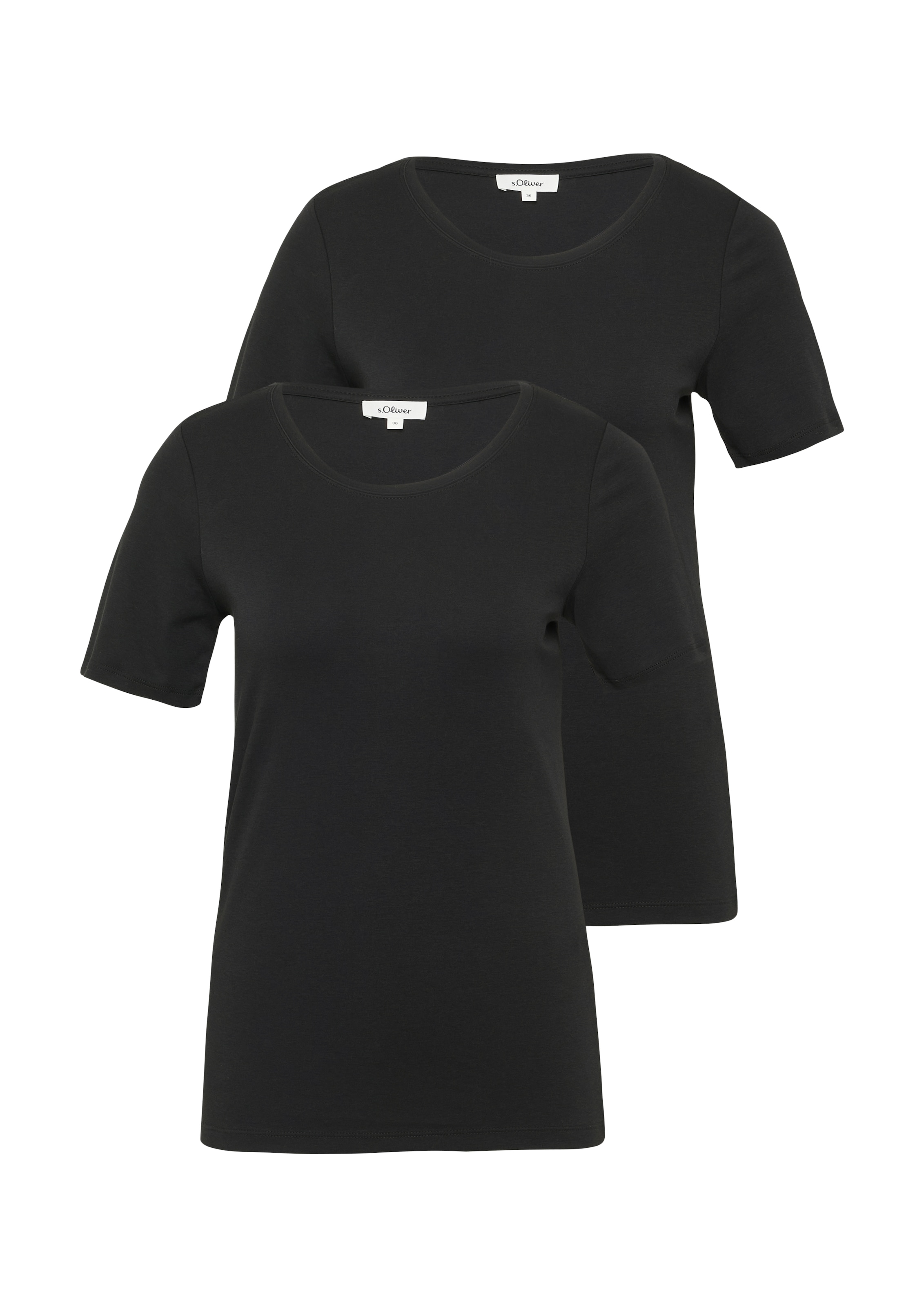 s.Oliver T-Shirt 2 Stk. aus Interlockjersey im 2er-Pack