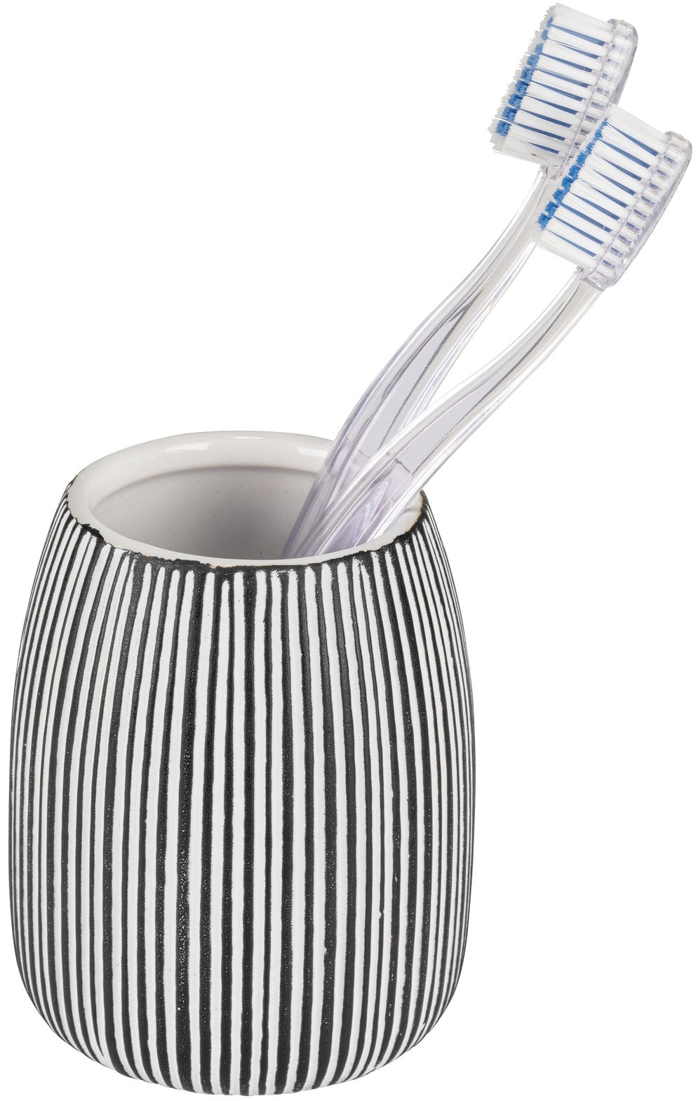 WENKO Seifenspender »Pascoli« Bad-Accessoire Set, strukturierte Oberfläche mit Goldakzenten, Keramik