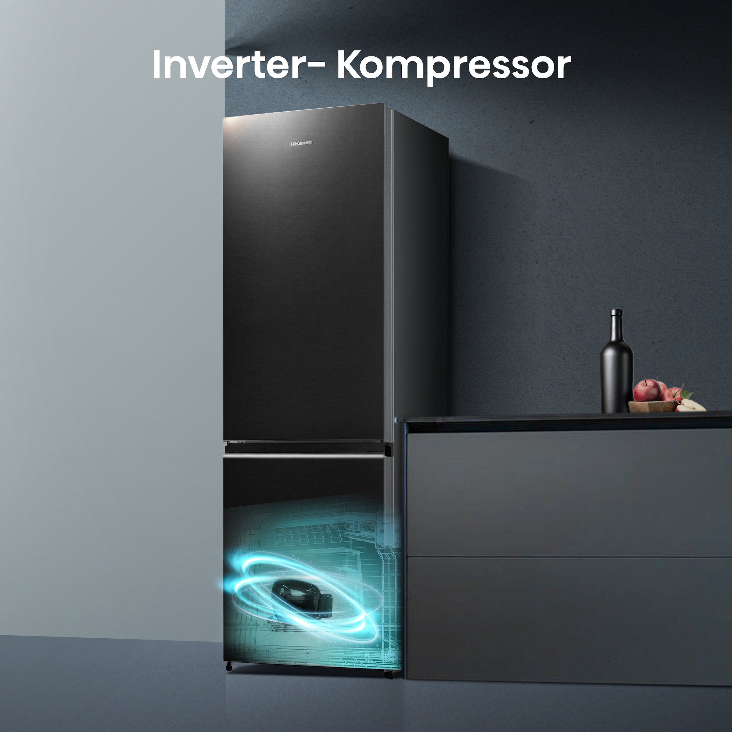 Hisense Kühl-/Gefrierkombination »RB440N4AFA«, Total No Frost