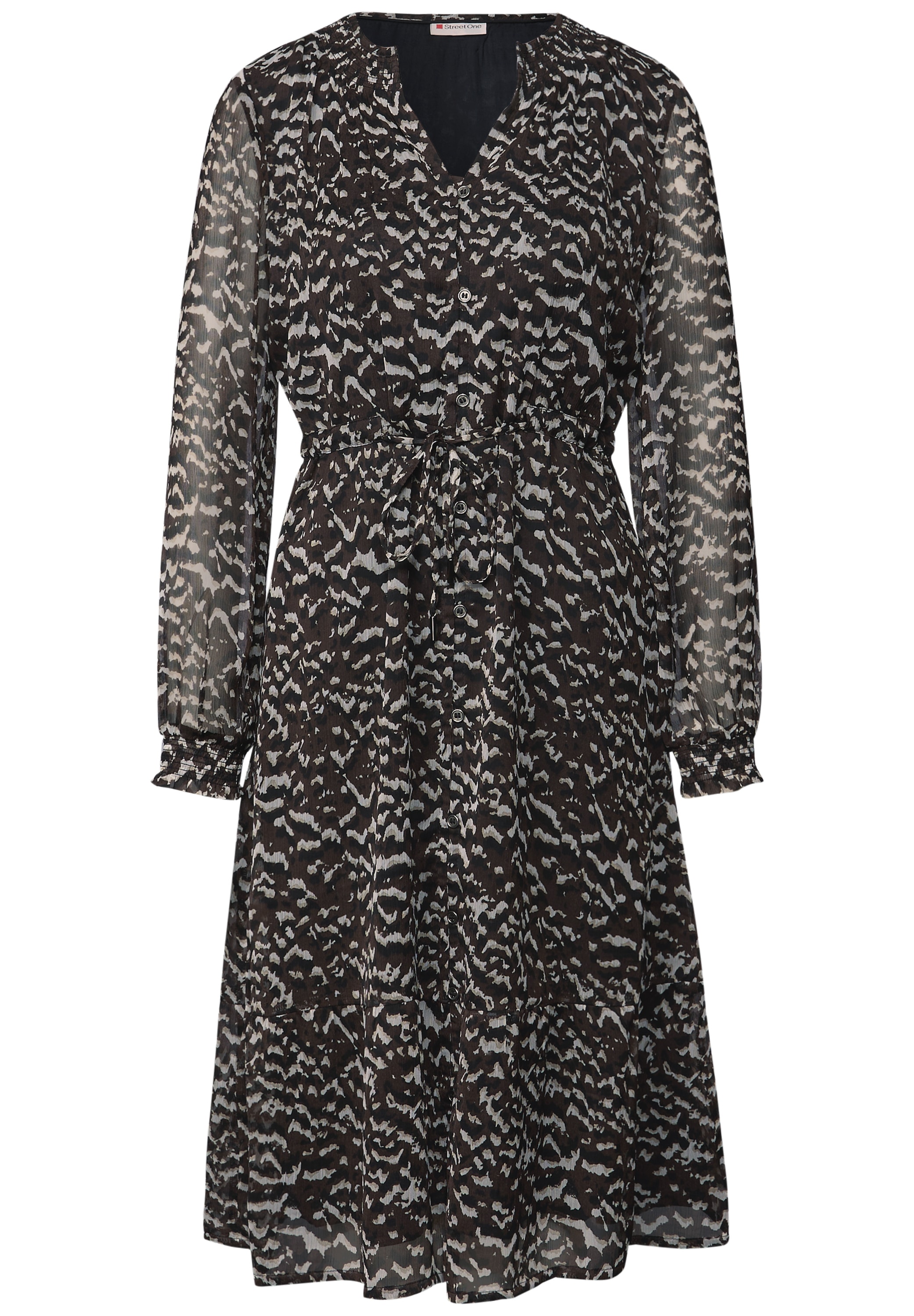 STREET ONE Chiffonkleid, mit All-Over Print