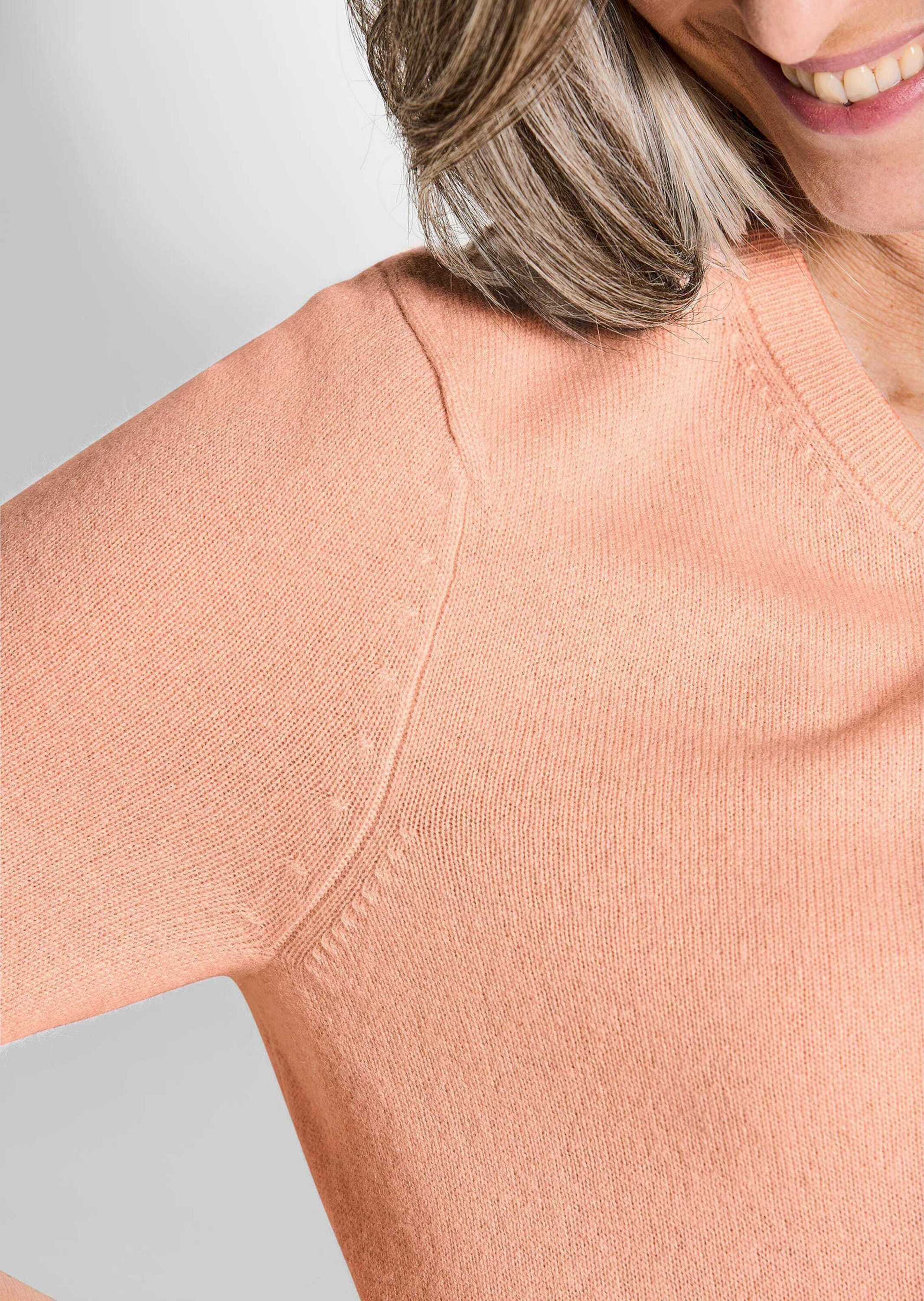GOLDNER Kurzarmpullover »Kaschmirpullover mit Rundhals Halbarmpullover mit Rundhals aus Kaschmir«