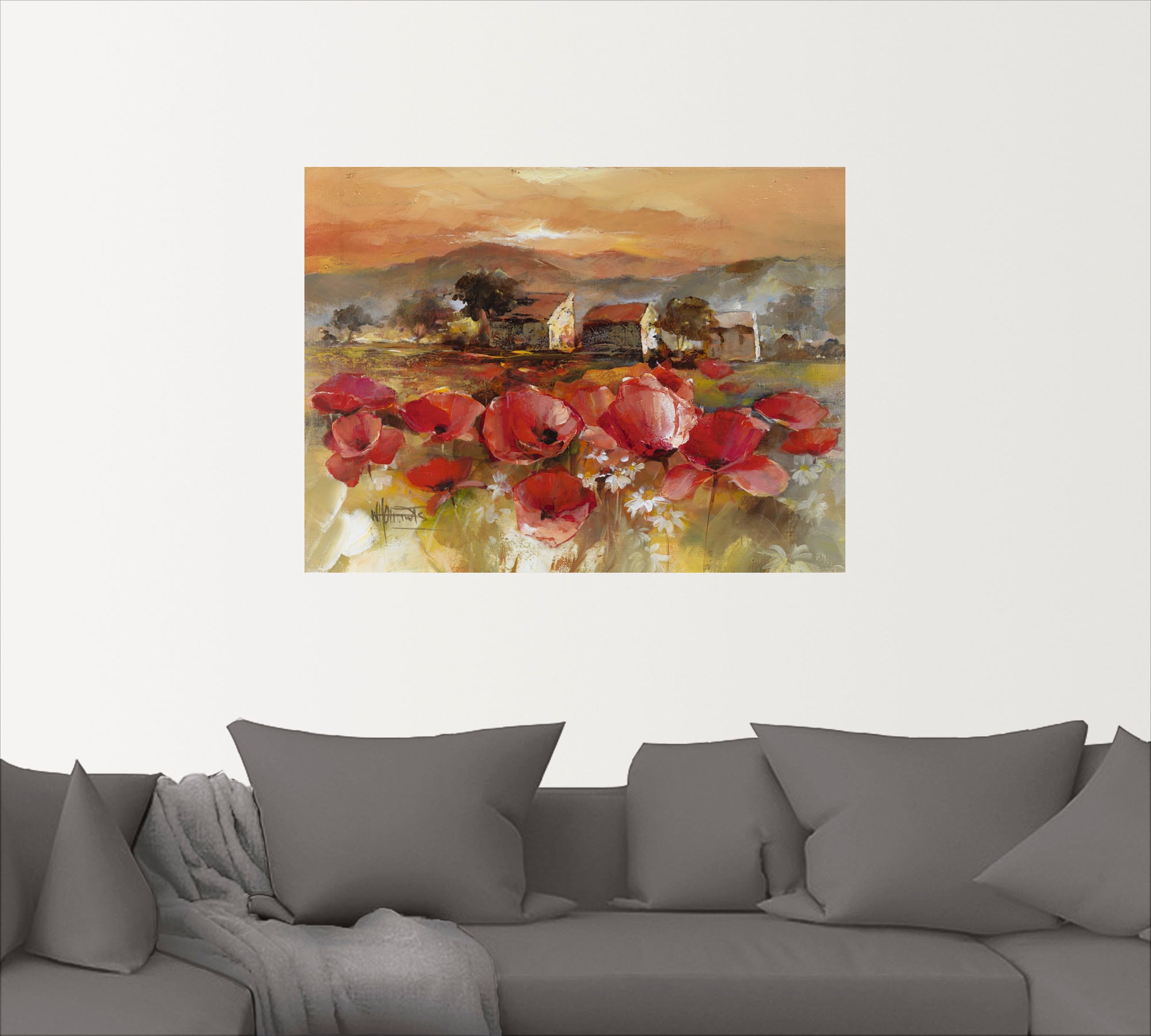 Artland Wandbild »Toskana Romantic II«, Blumen, (1 St.), als Leinwandbild, Poster, Wandaufkleber in verschied. Größen