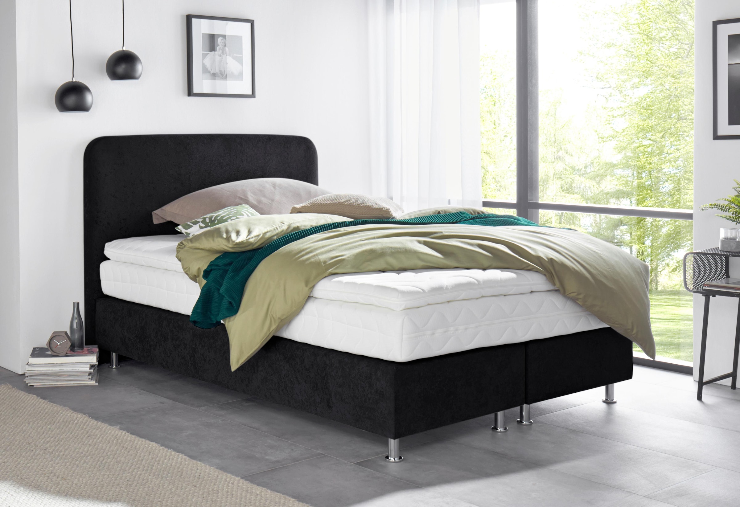 Westfalia Schlafkomfort Boxspringbett inkl. Kaltschaum-Topper