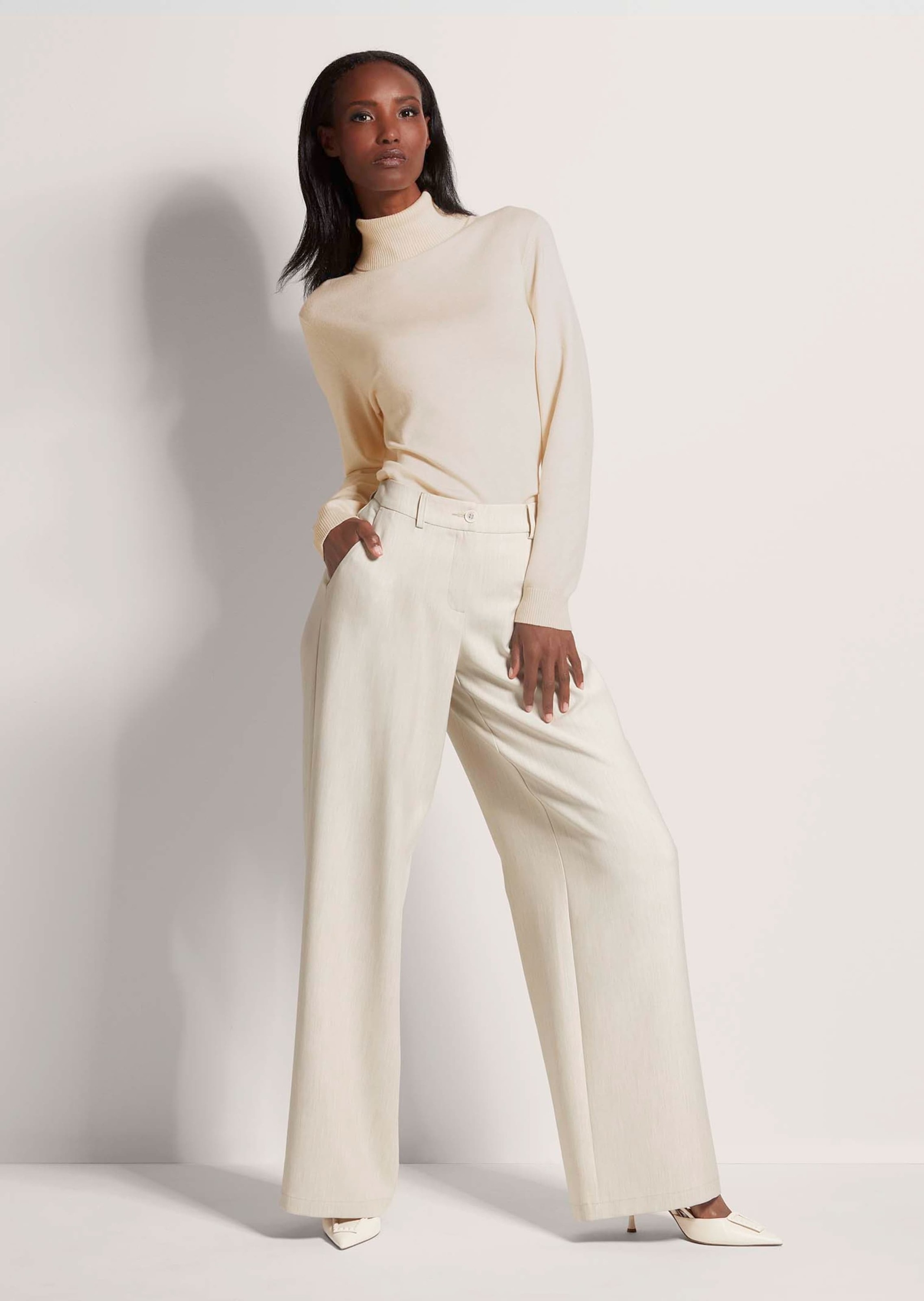 MADELEINE Bügelfaltenhose »Palazzohose Elegante Stretchhose mit Bügelfalten«