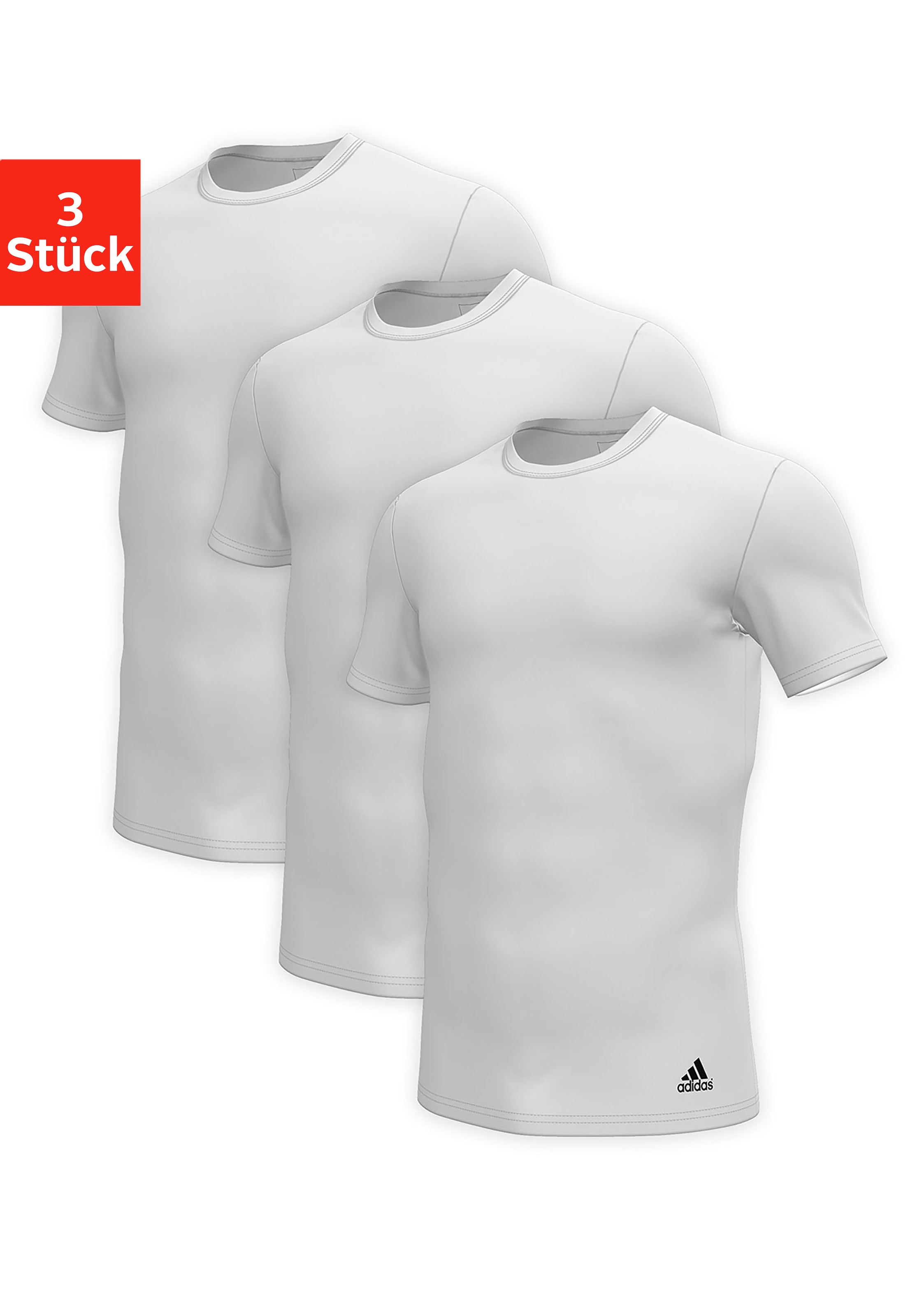 T-Shirt »"Active Flex Cotton"«, mit Rundhalsausschnitt