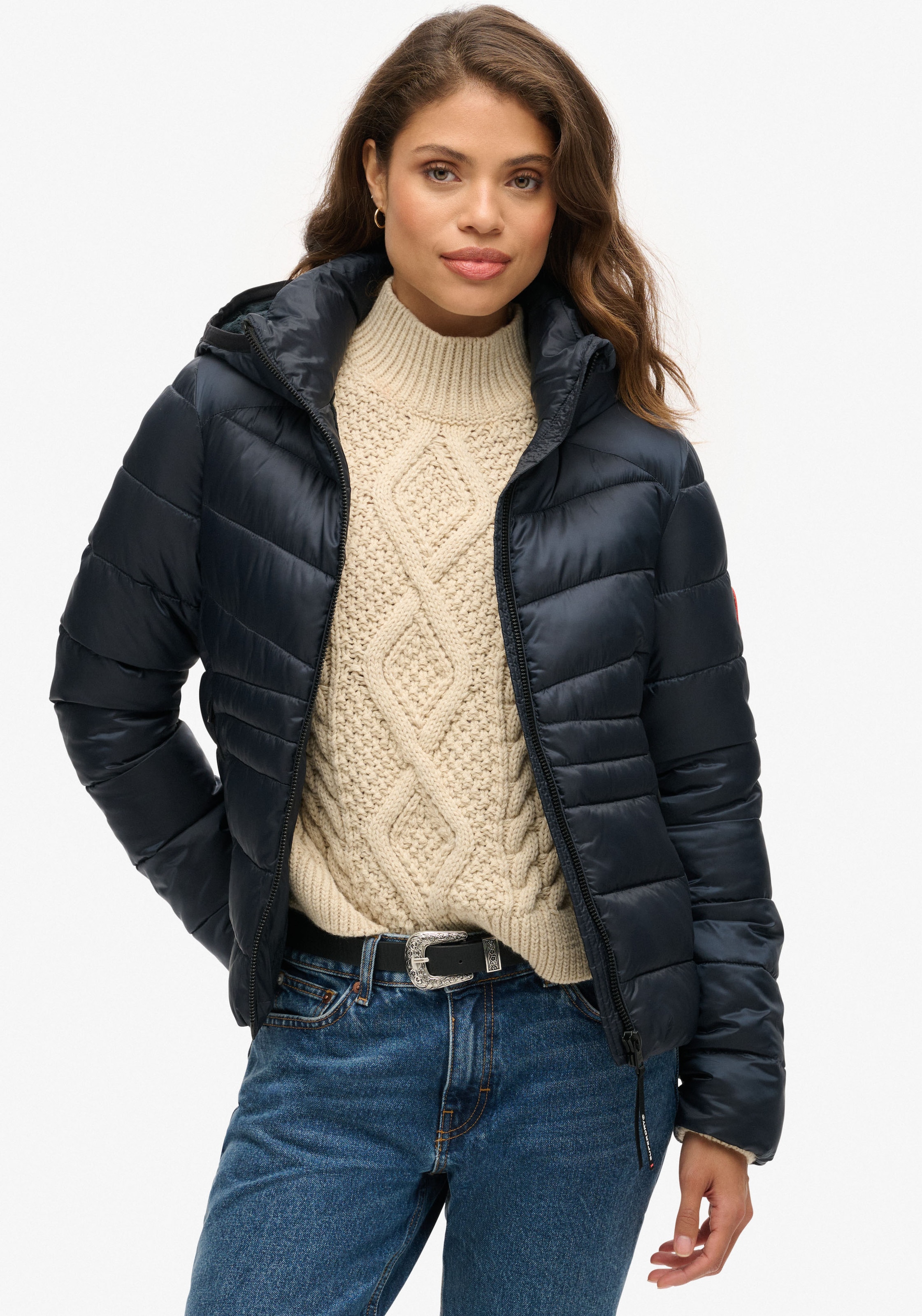 Superdry Steppjacke »HOODED FUJI QUILT PADDED JKT«, mit Kapuze