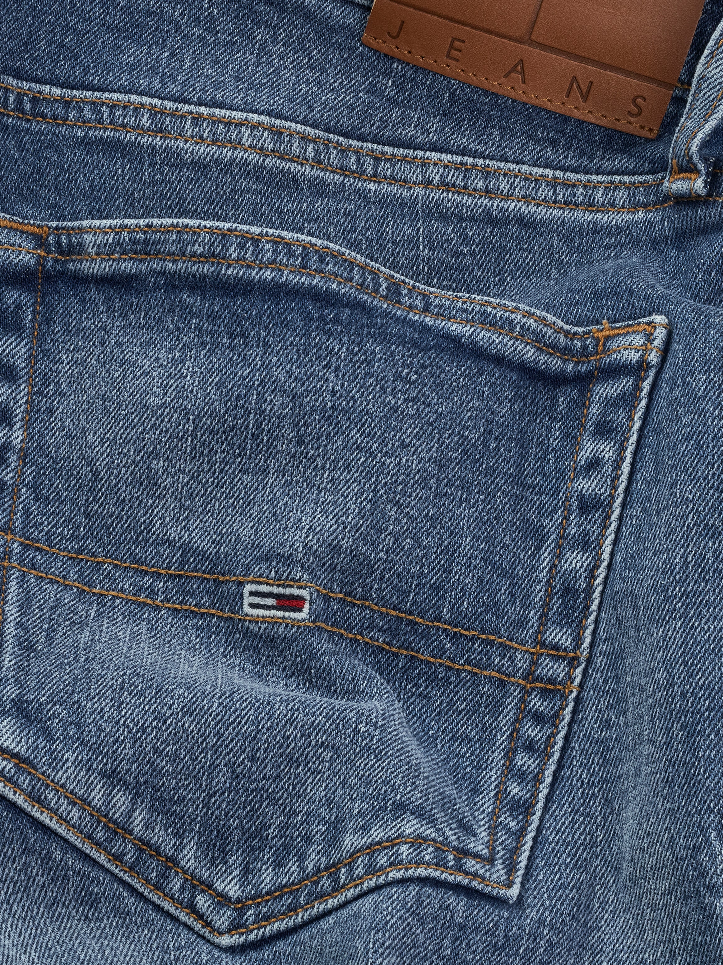 Tommy Jeans Slim-fit-Jeans »Austin Slim Tapered«, Mit Gürtelschlaufen
