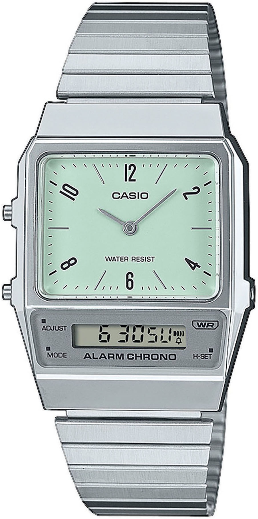 CASIO VINTAGE Chronograph, Quarzuhr, Armbanduhr, Damenuhr, Herrenuhr, Edelstahlarmband, analog