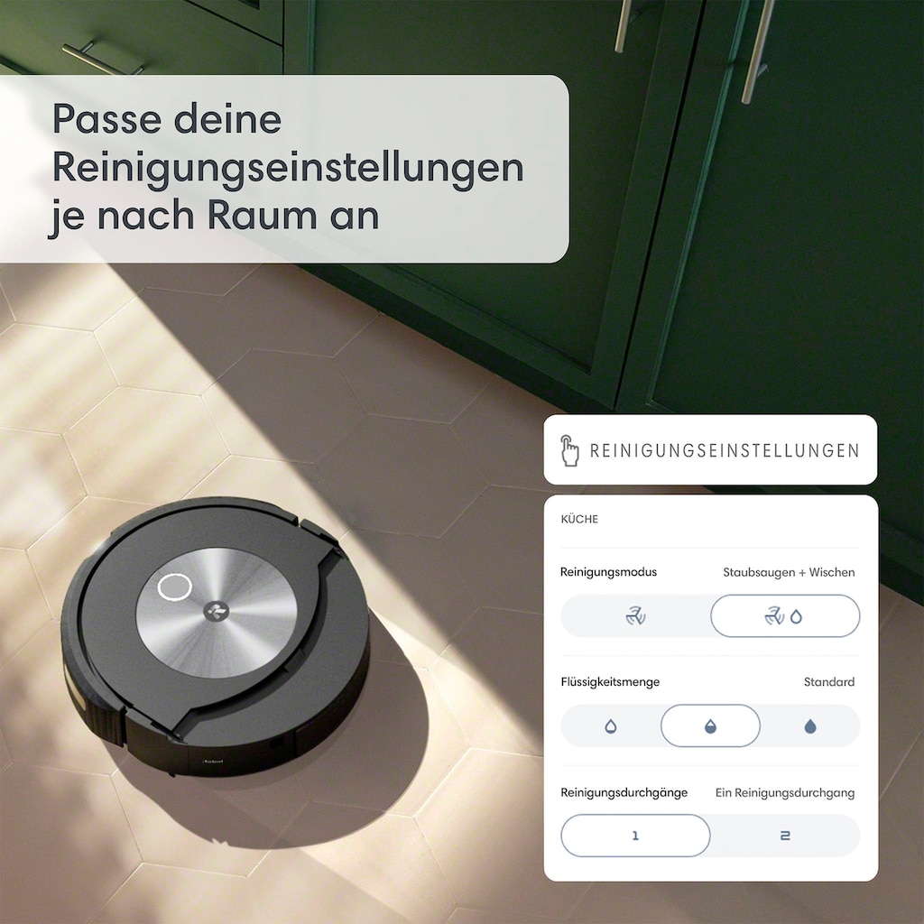 iRobot Saugroboter »Roomba Combo j7+ (c755840) mit autom. Absaugstation«, Saug- und Wischroboter