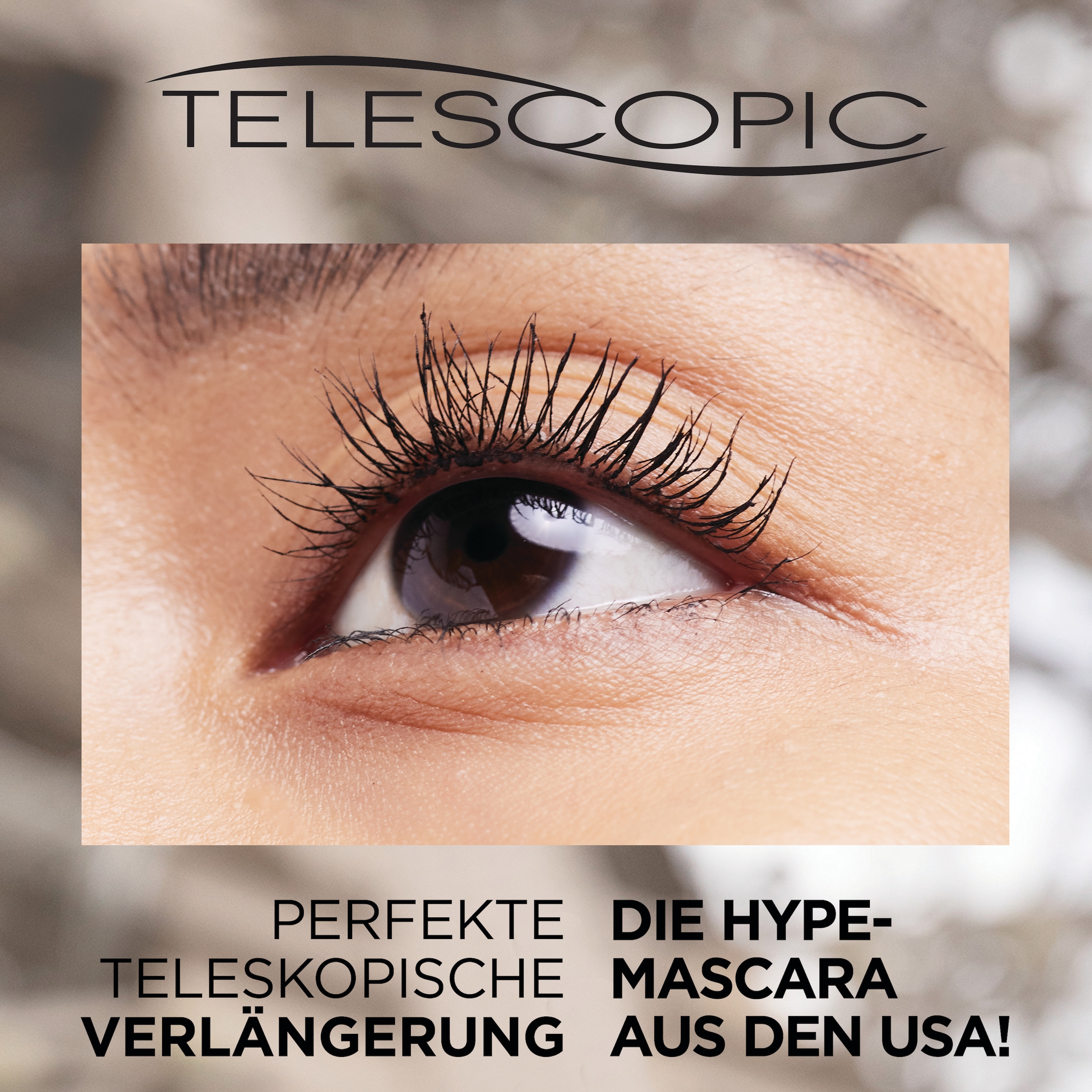 L'ORÉAL PARIS Mascara »FALSE LASH TELECOPIC MASCARA« für eine ultimative Verlängerung und Verdichtung der Wimpern