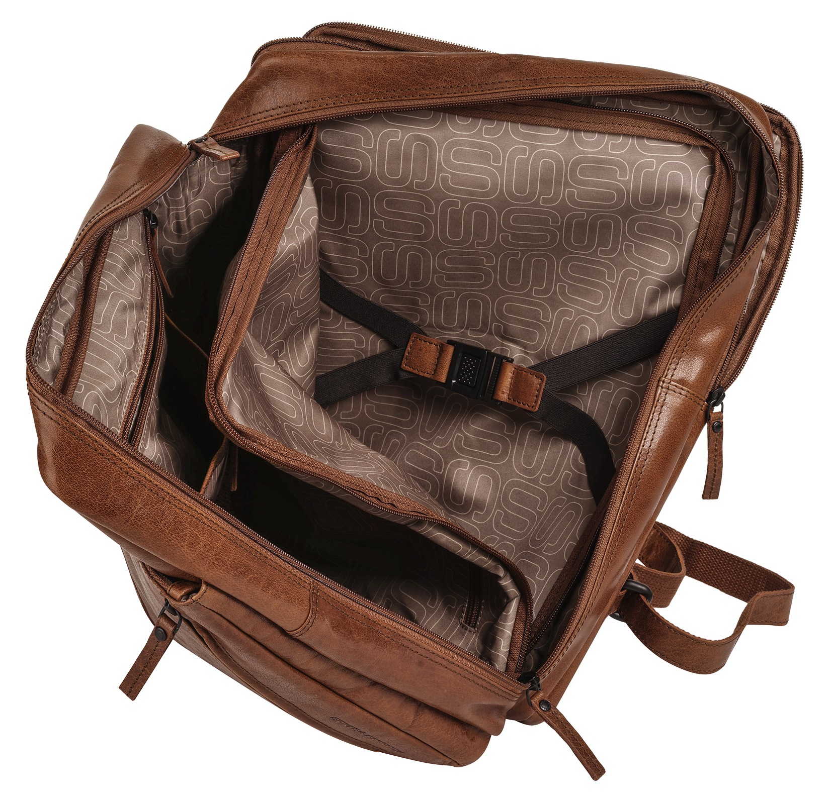 Spikes & Sparrow Laptoprucksack, echt Leder